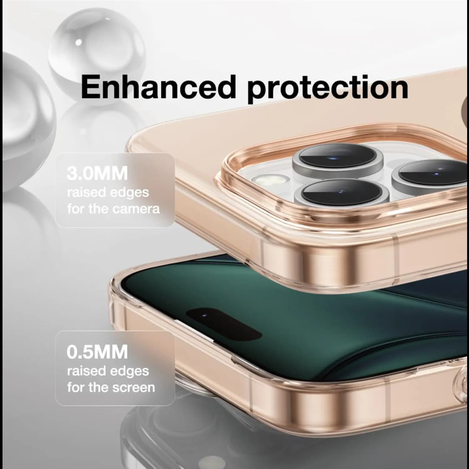 Green Lion iPhone 16 Pro Case - Magnetic Ring, Shockproof, Desert Titanium 3