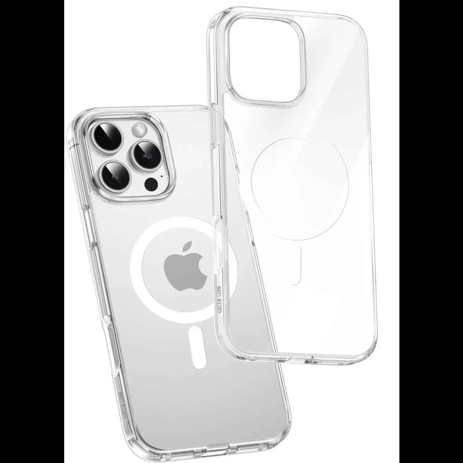 Green Lion iPhone 16 Pro Max Case - Magnetic Ring, Clear 2
