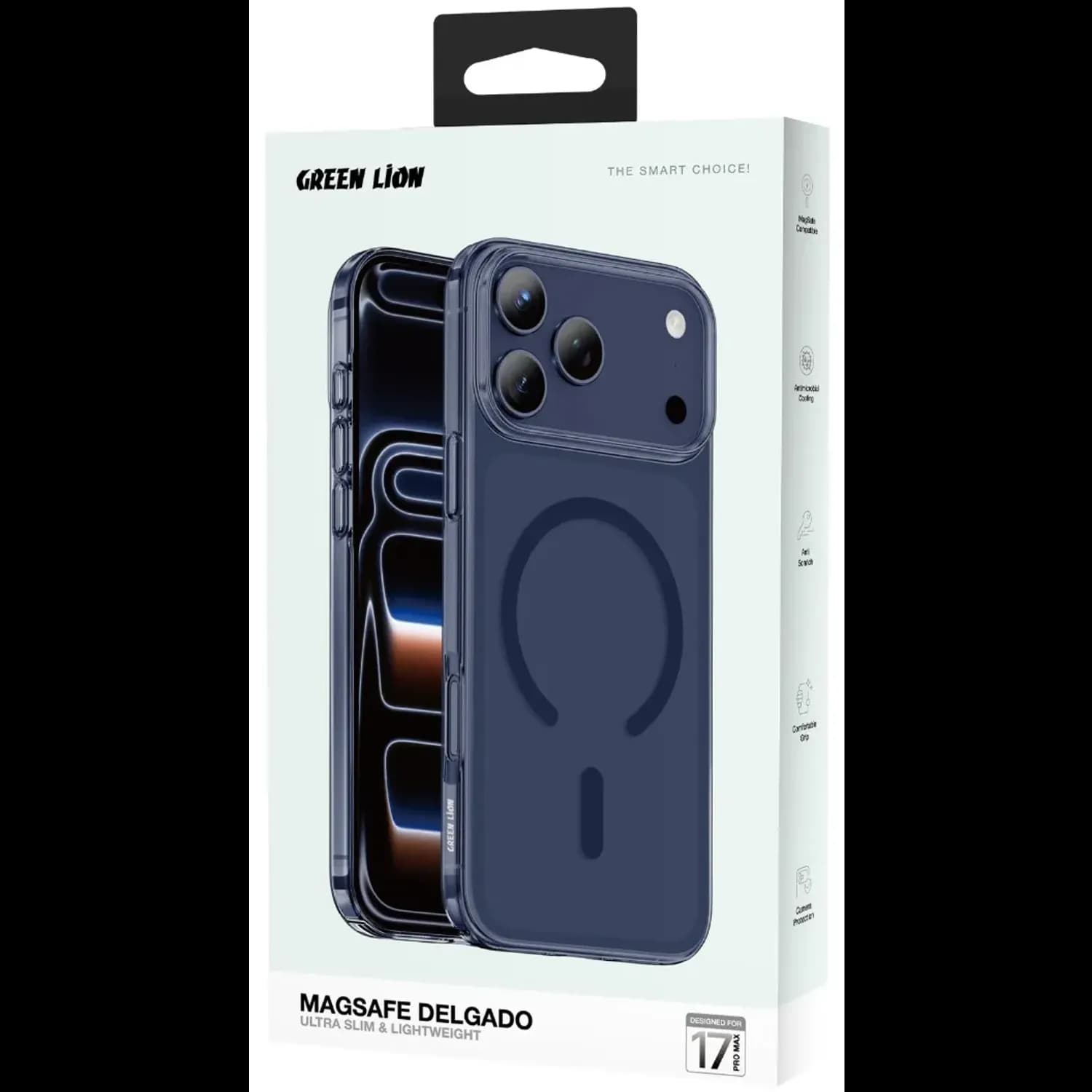 Green Lion iPhone 17 Pro Max Case - MagSafe Compatible, Blue 3