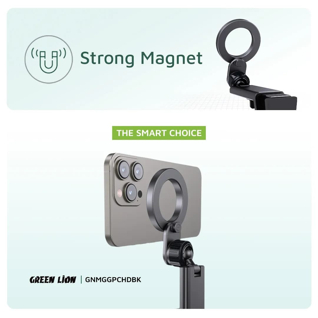 Green Lion MagGrip Car Holder - Black 4