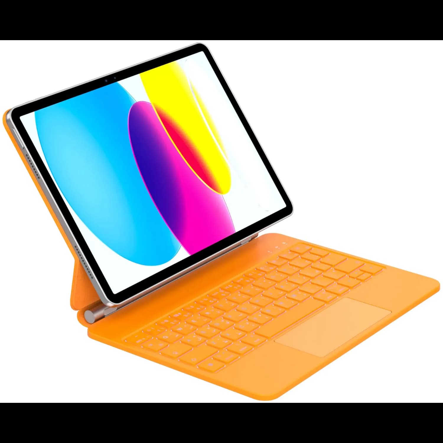 Green Lion Wireless Magic Keyboard Case - Bluetooth, 360° Rotation, Orange 3