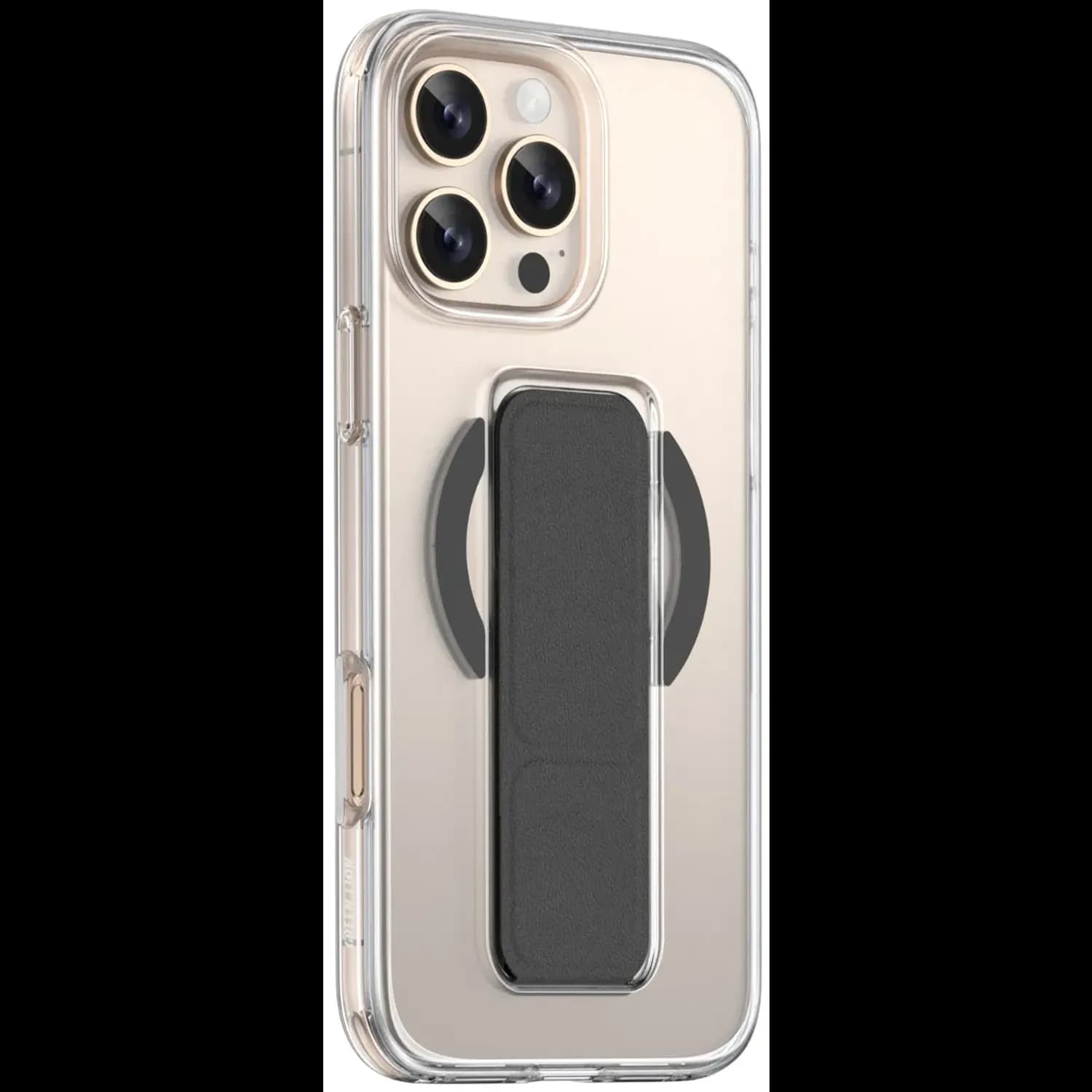 Green Lion iPhone 16 Pro Case - Magnetic Snap, Leather Grip, Grey — Black 1 Green Lion iPhone 16 Pro Case - Magnetic Snap, Leather Grip, Grey — Black 1