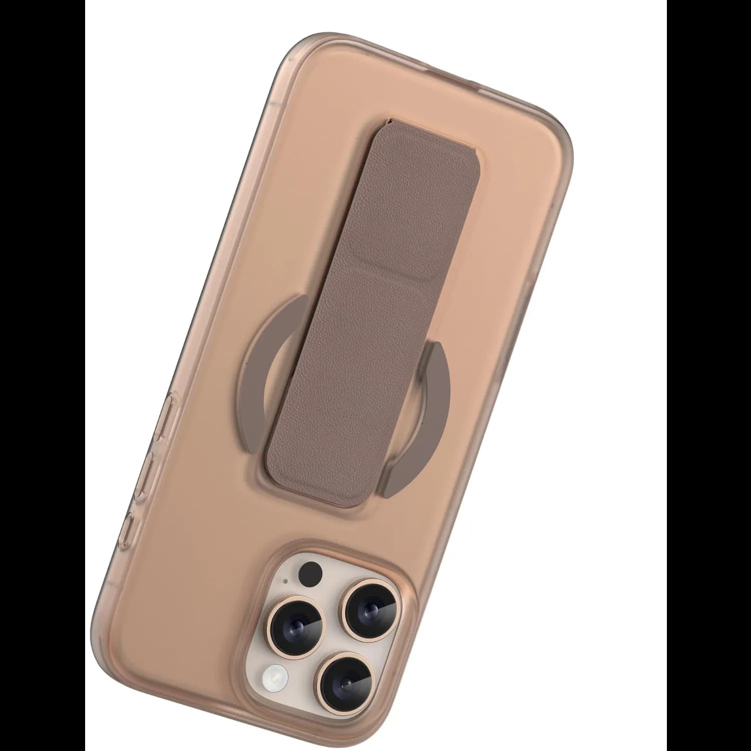 Green Lion Grip 360 Case iPhone 16 Pro Max - Leather Strap, Brown 2