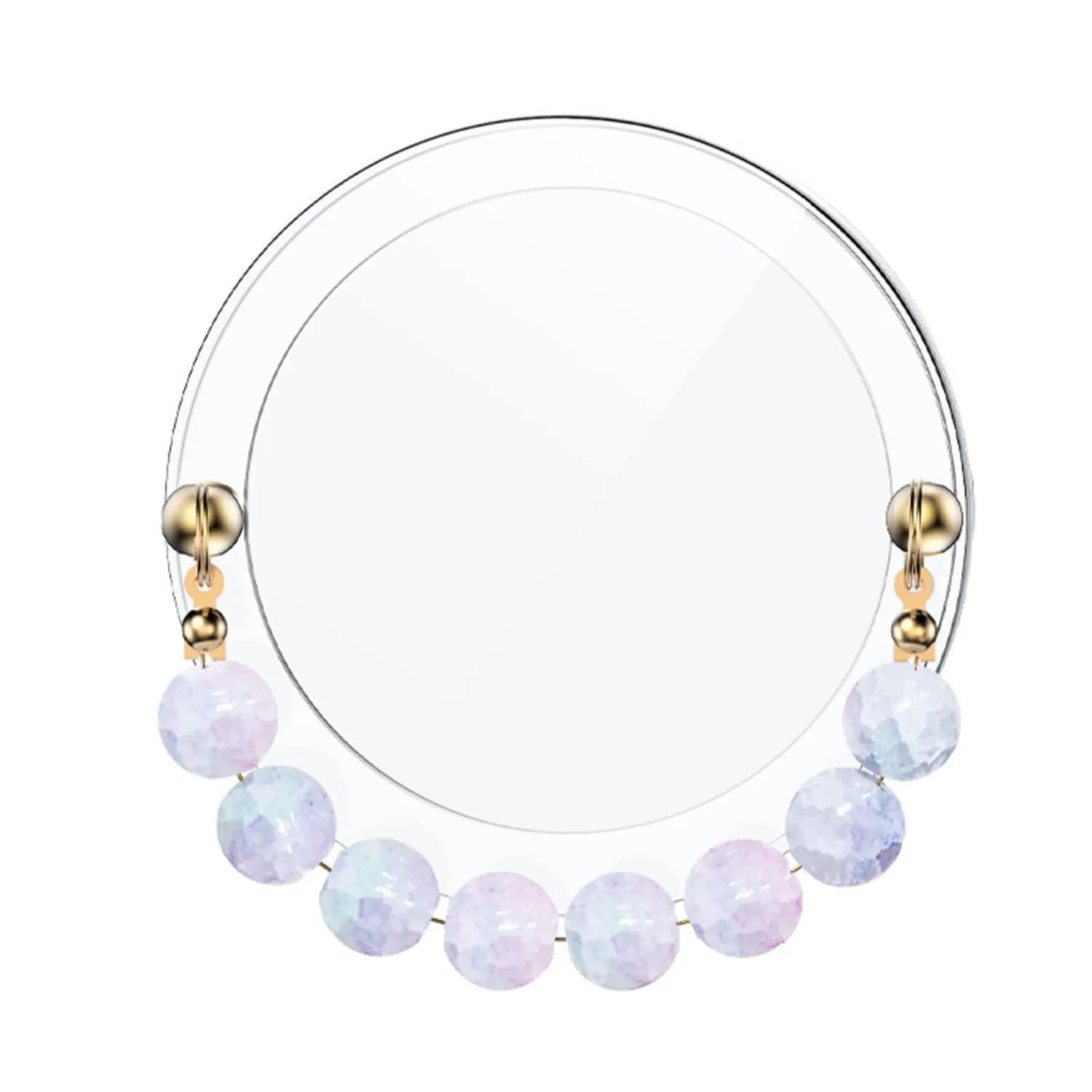 Green Lion Beaded Magnetic Ring Grip - 360° Rotation, Purple 1