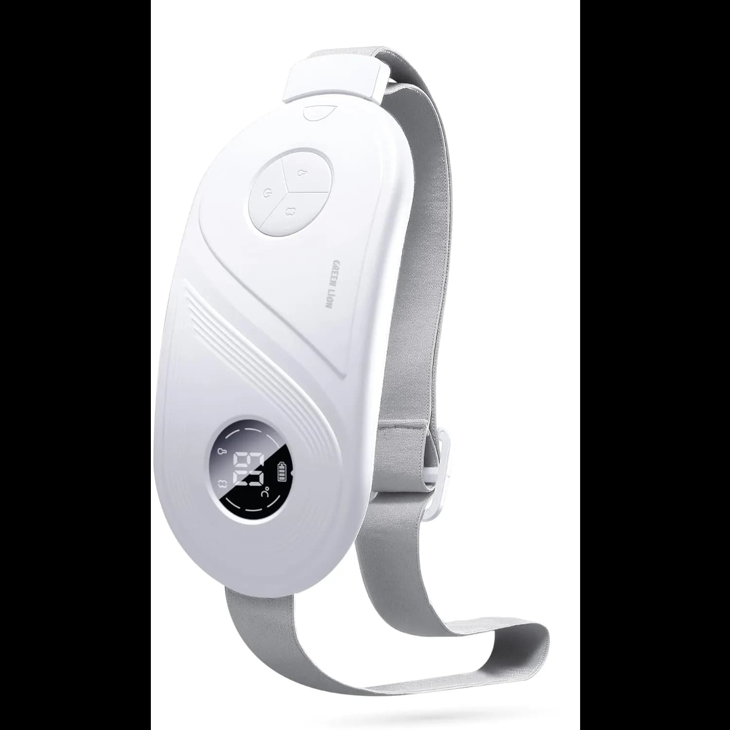 Green Lion Menstrual Heating Massager - Fast Heating, White 2