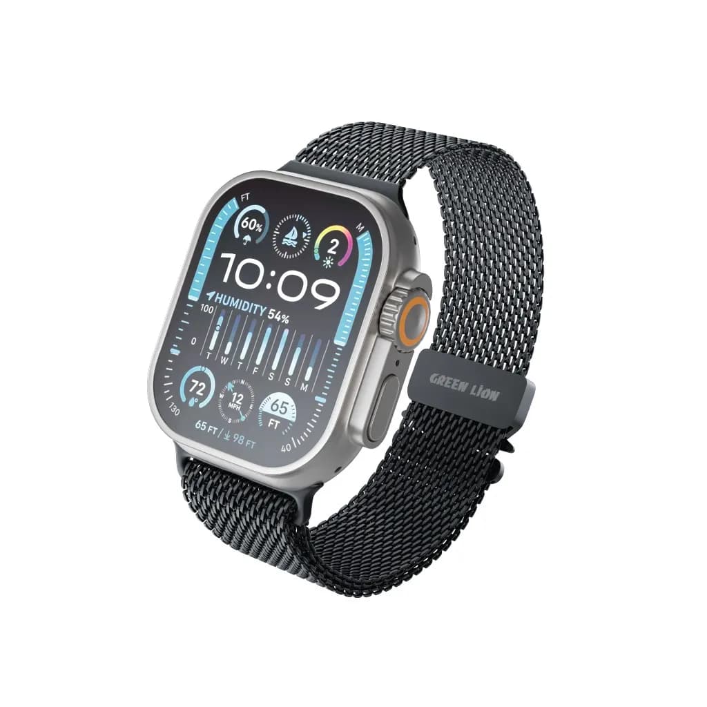 Green Lion Milanese Loop Strap For iWatch 42/44/45/46/49mm 3
