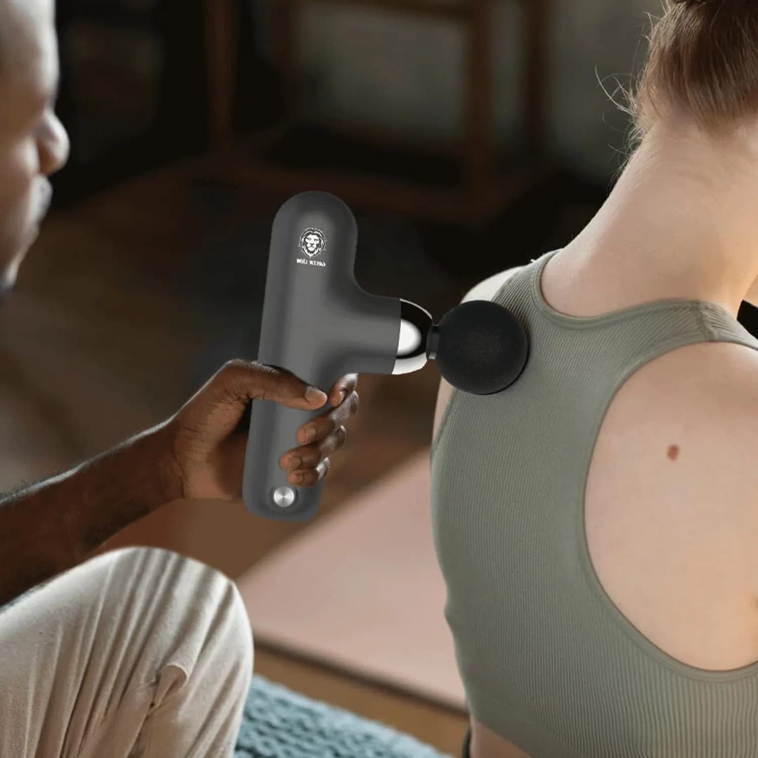 Green Lion Massage Gun Mini Pro - 40W, Black 2