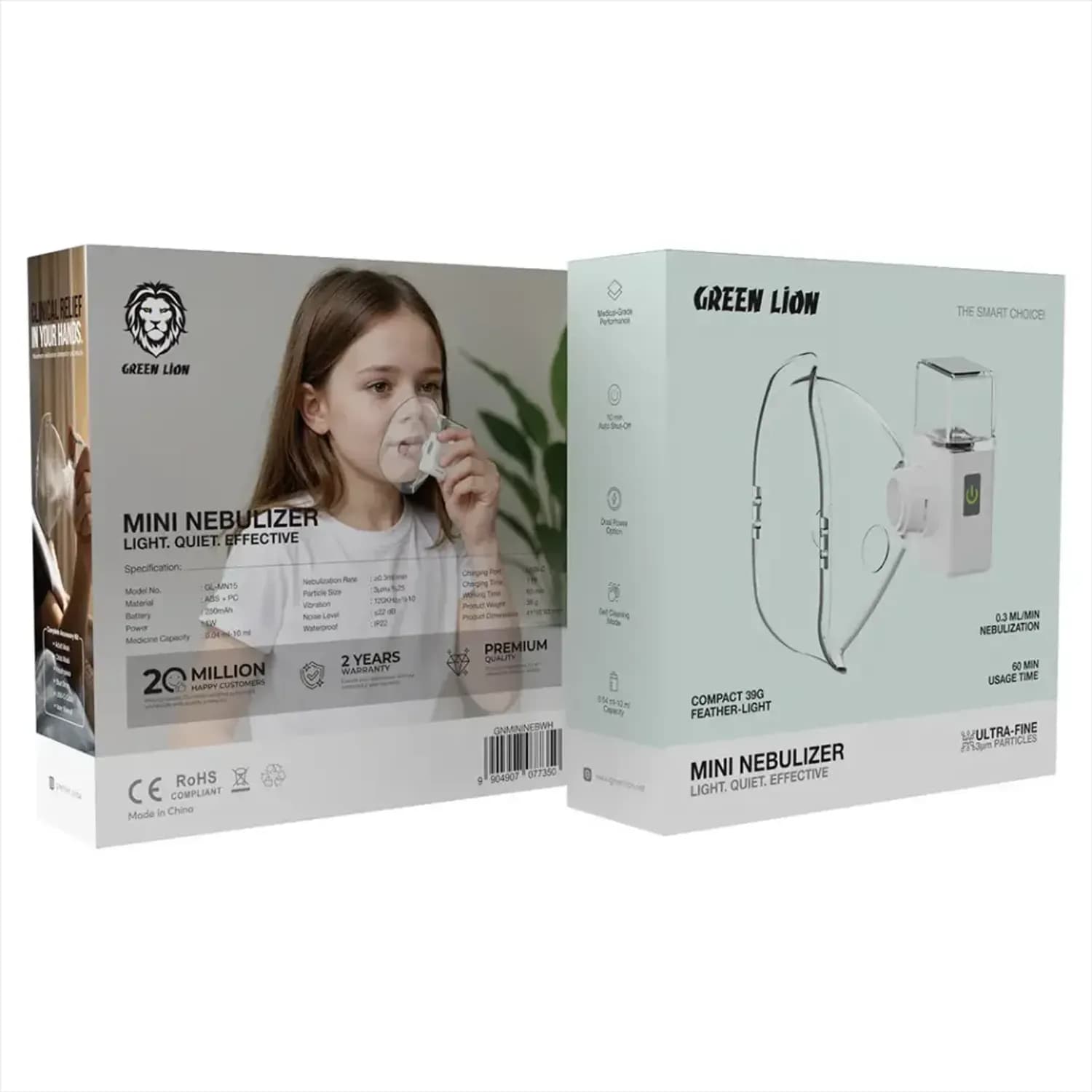 Green Lion Mini Nebulizer - White 5