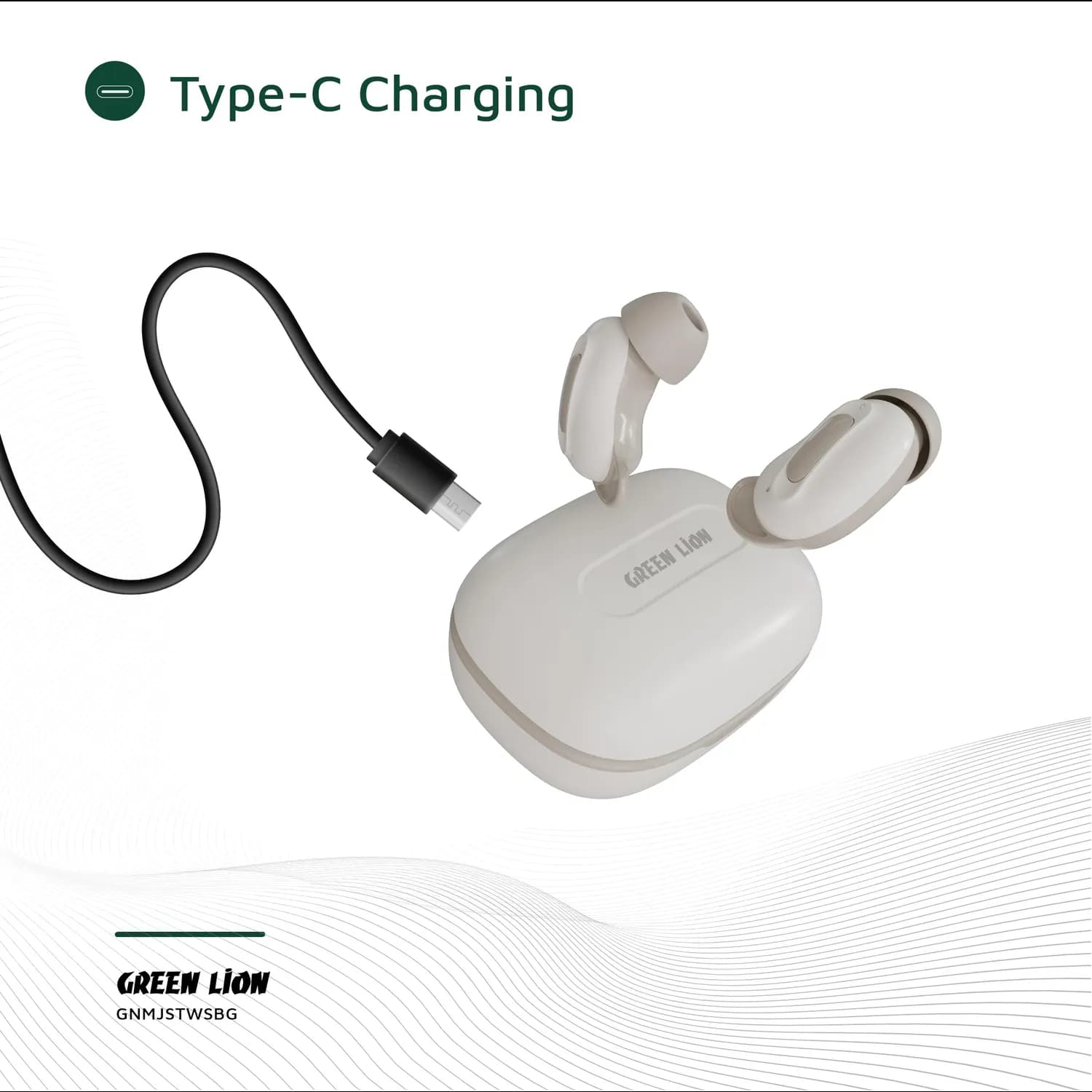 Green Lion Earbuds Majestic - True Wireless, Beige 4