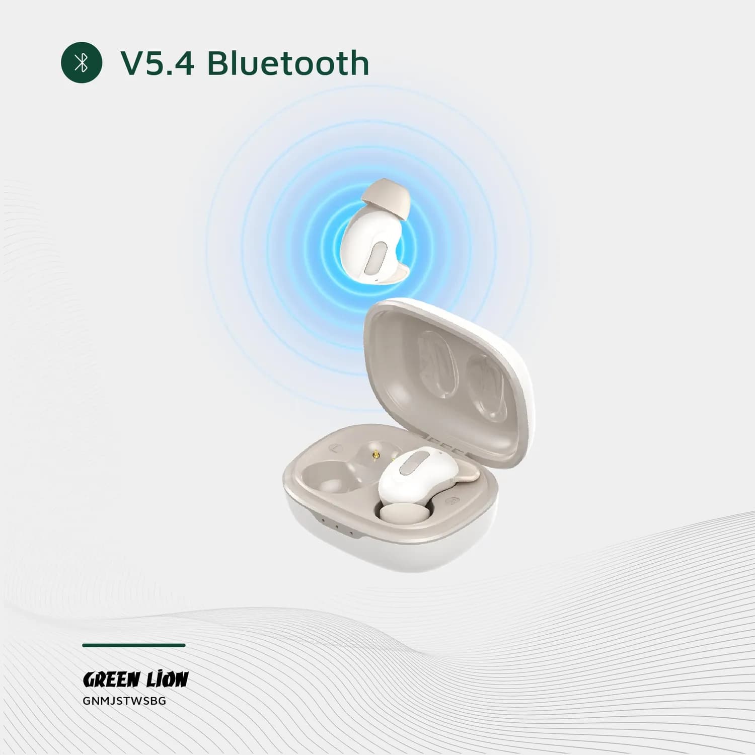 Green Lion Earbuds Majestic - True Wireless, Beige 5