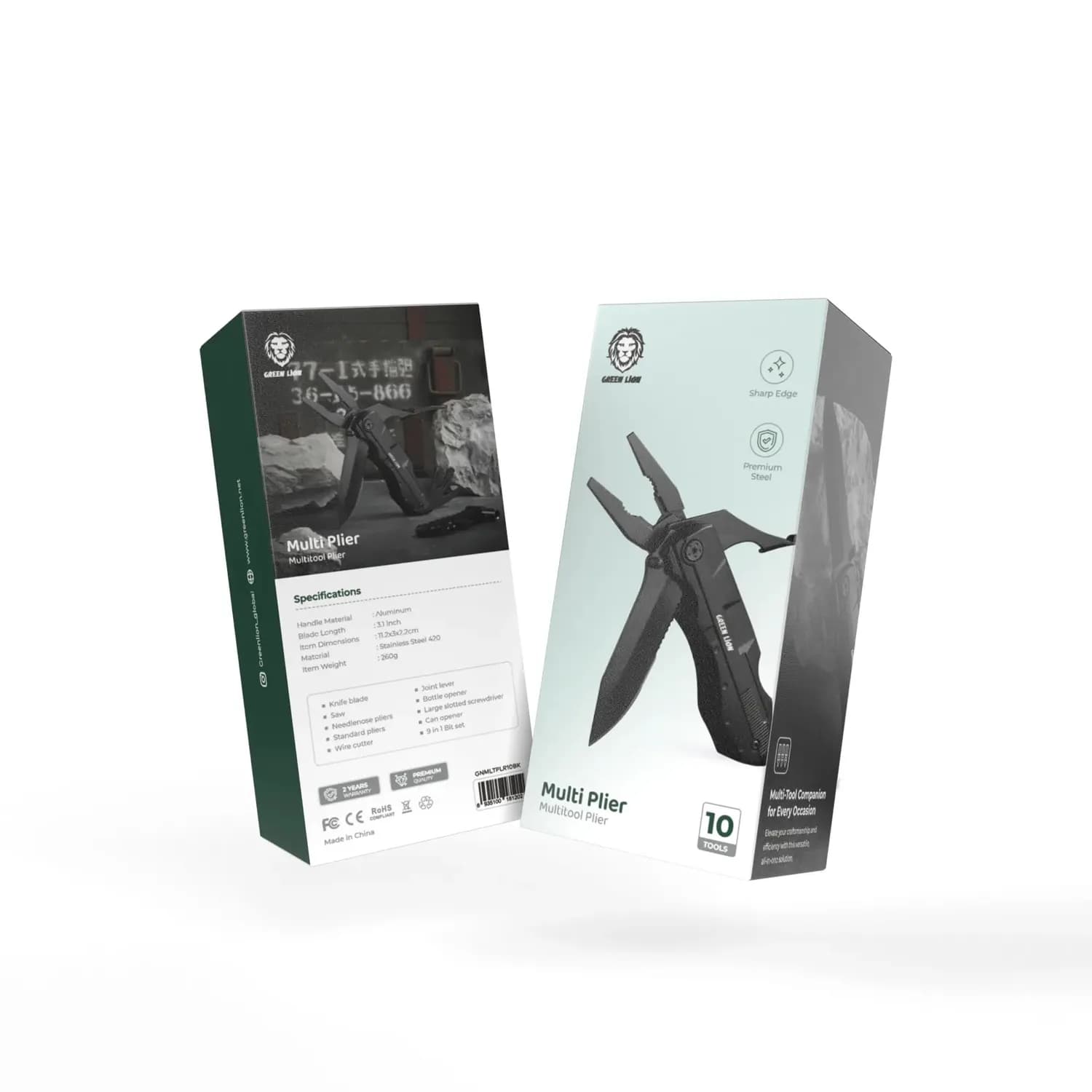 Green Lion Multi-Plier X - 15-in-1 Stainless Steel, Black 4