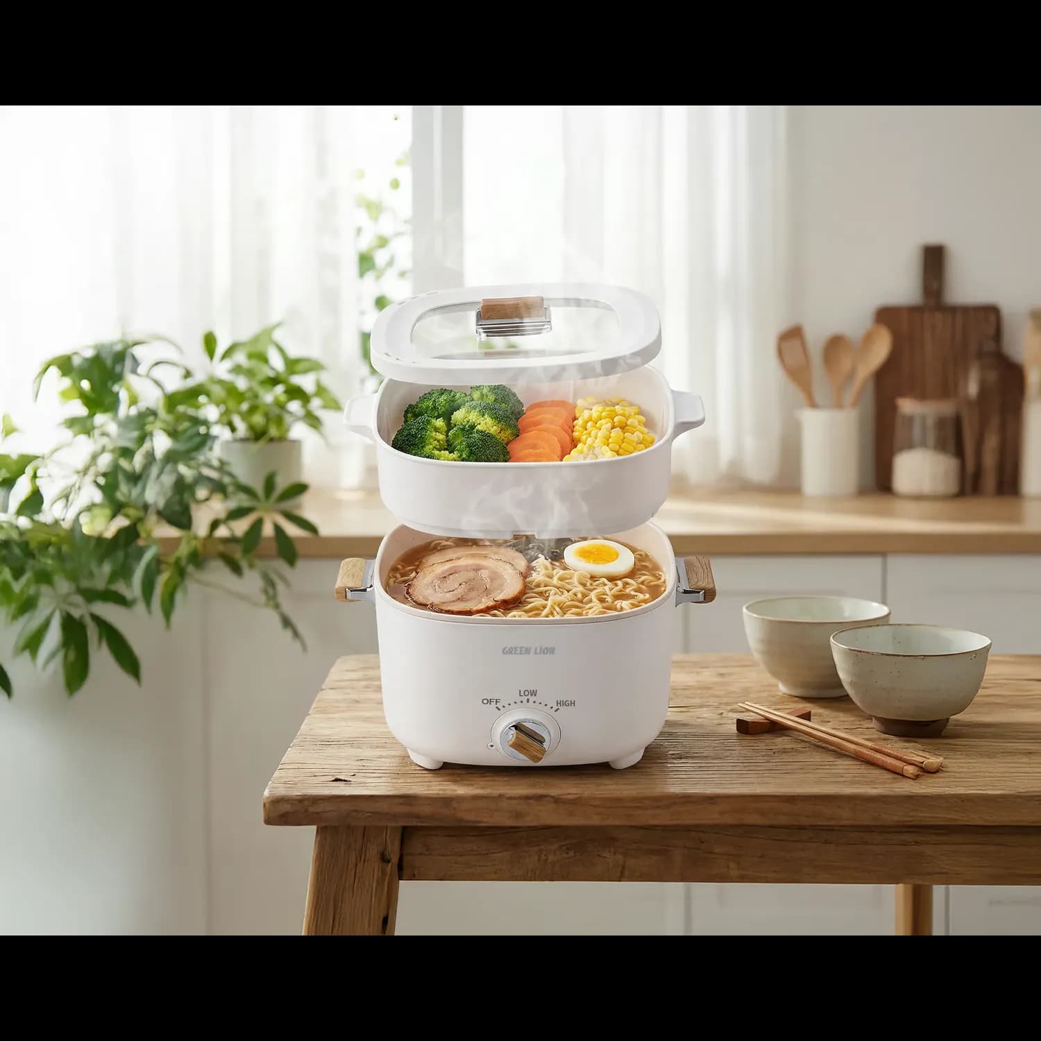 Green Lion Multi-Pot Electric Cooker - White 4
