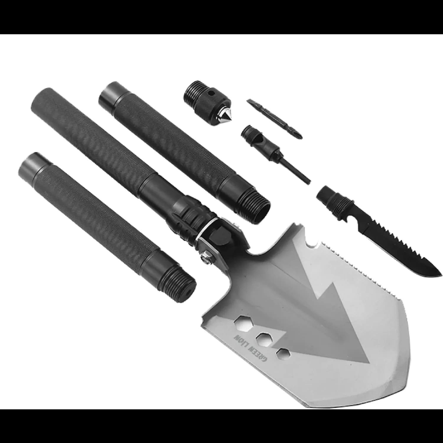 Green Lion Multi-Shovel 14-in-1 Multi-Tool Kit - 420 Stainless Steel, X-14 1 Green Lion Multi-Shovel 14-in-1 Multi-Tool Kit - 420 Stainless Steel, X-14 1