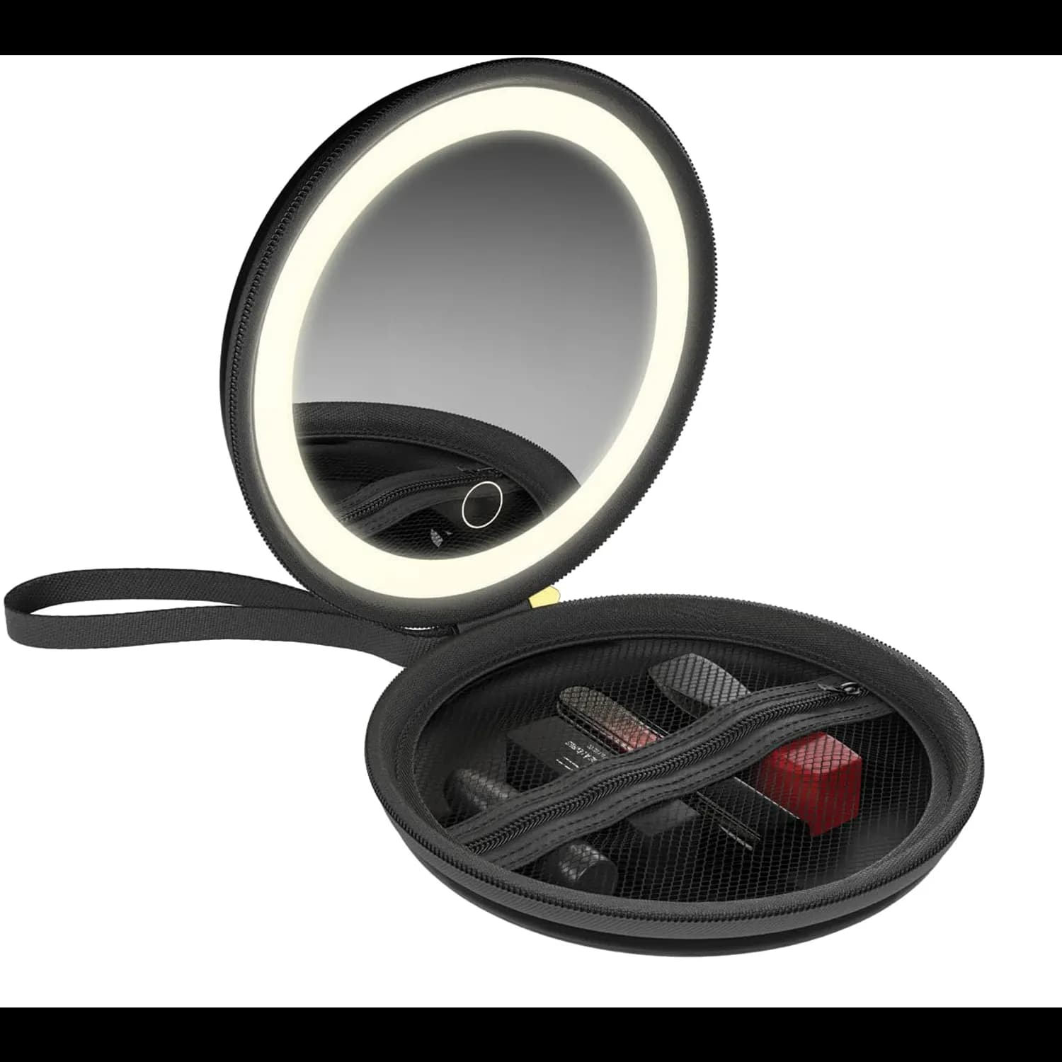 Green Lion Mini Makeup Pouch - LED Light, Touch Screen, Black 1 Green Lion Mini Makeup Pouch - LED Light, Touch Screen, Black 1