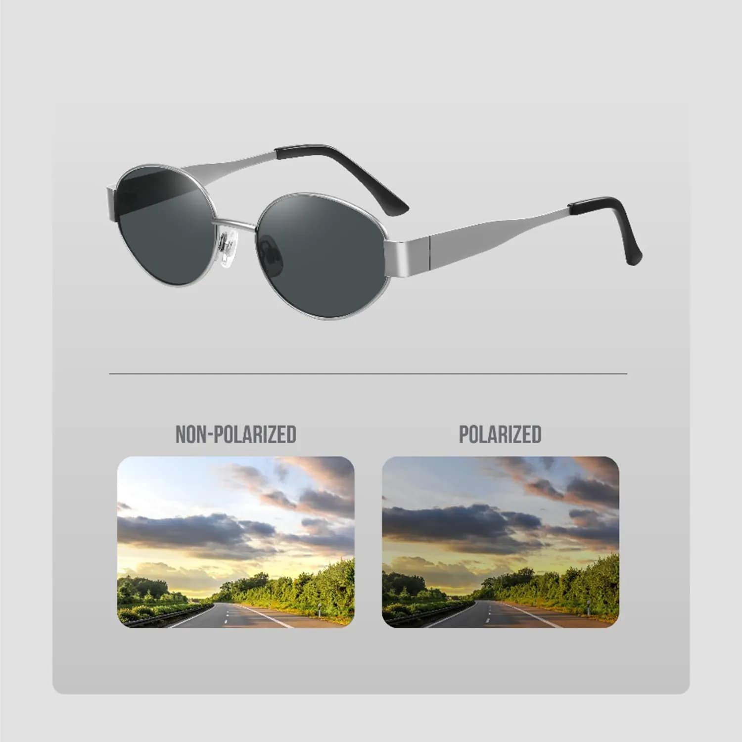 Green Lion Blue Light Blocking Glasses MONTARA - Anti-Fatigue, Silver 4