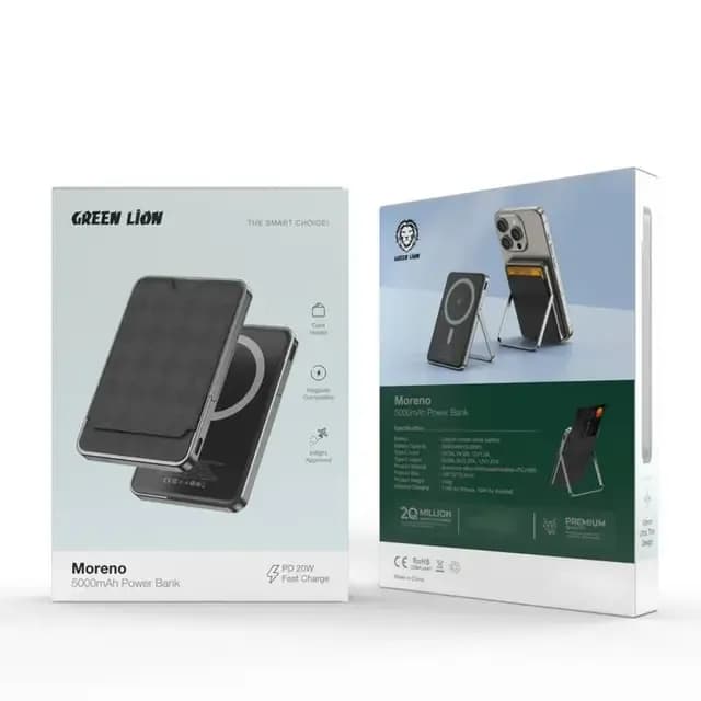 Green Lion Moreno 5000mAh Powerbank - Black 3