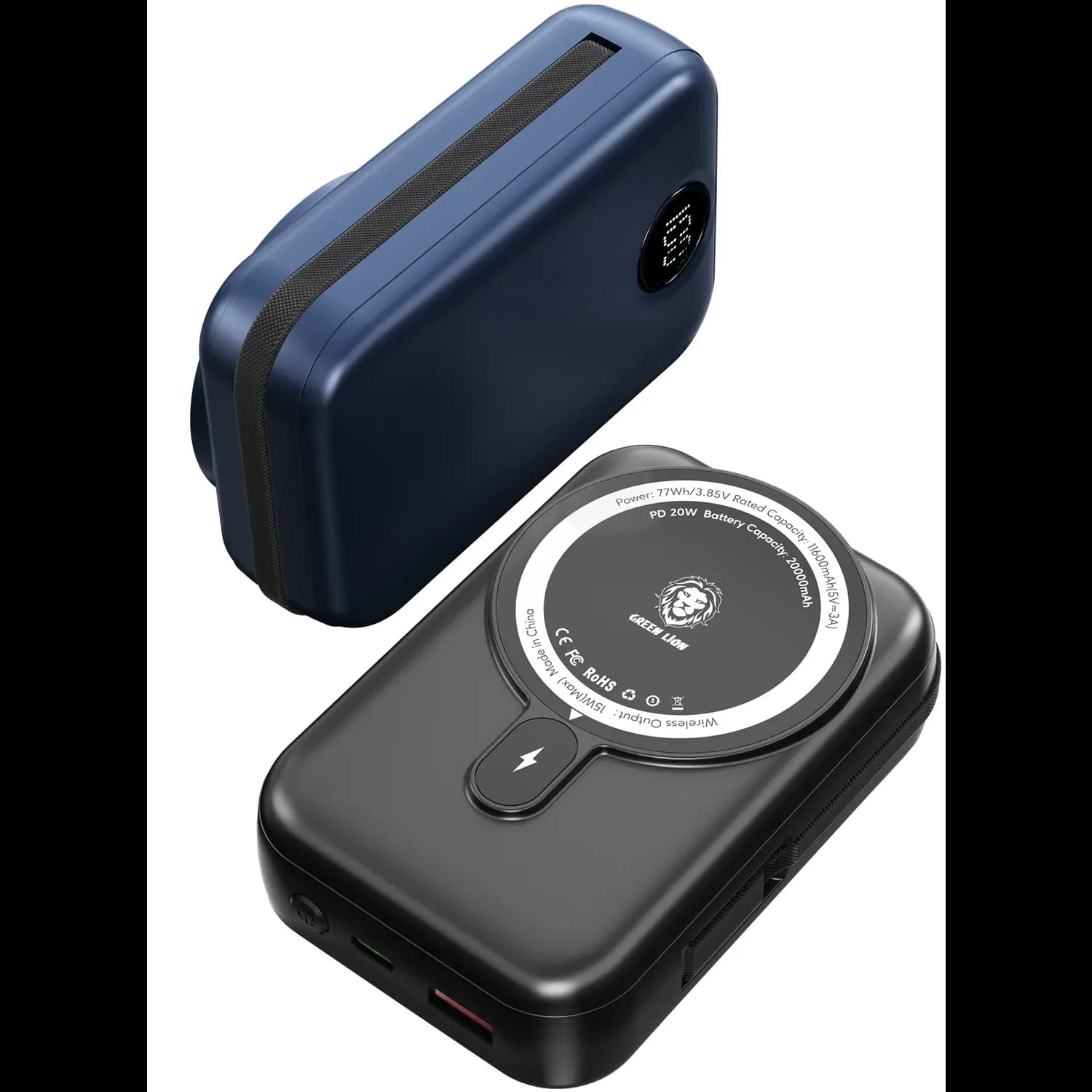 Green Lion Power Bank Monaco - 20000mAh MagSafe, Black 4