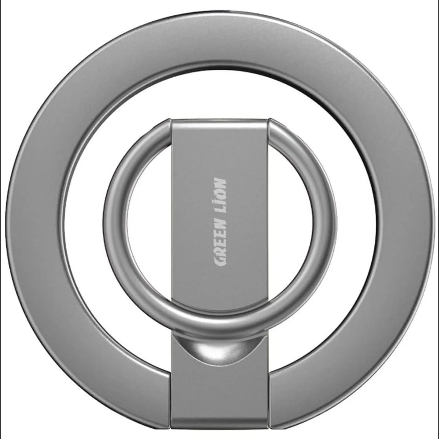 Green Lion Magnetic Ring Holder - Magsafe Compatible, Silver 1