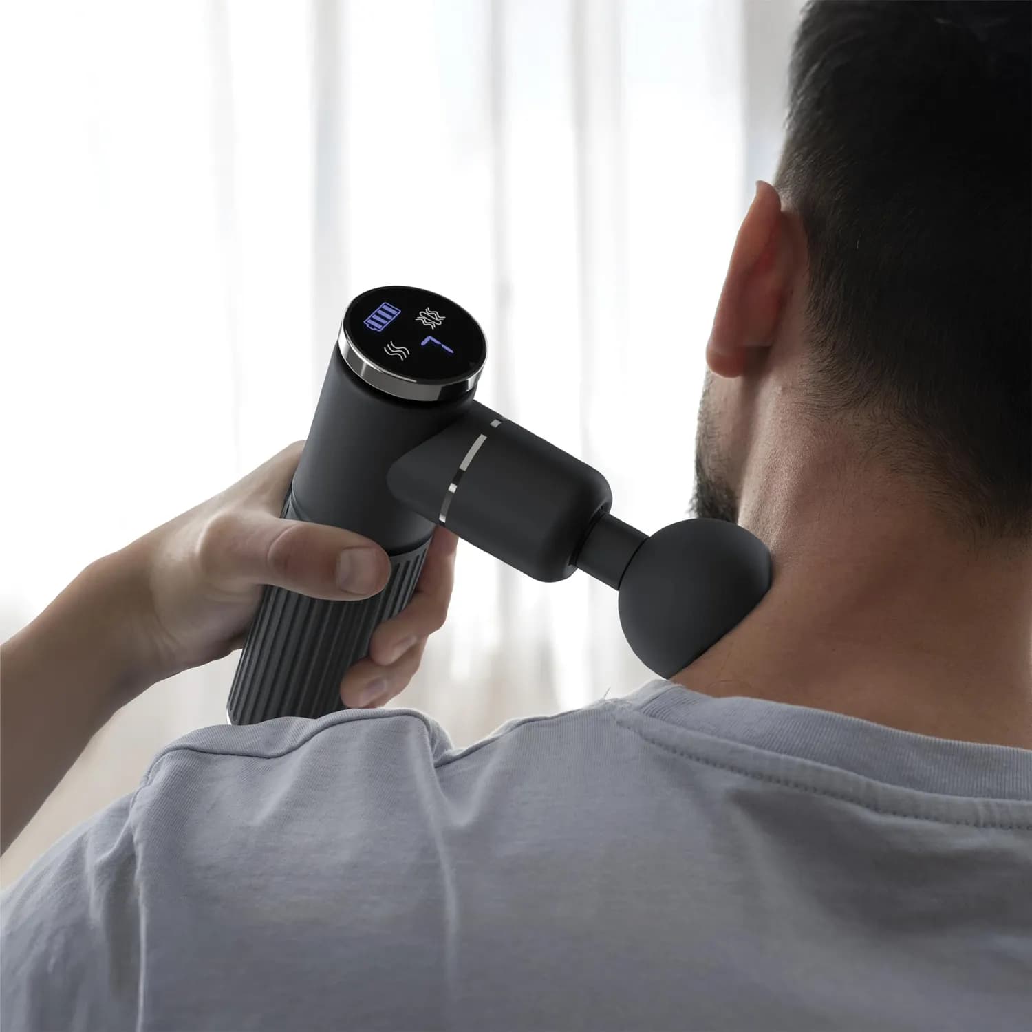 Green Lion Muscle Massage Gun - 3300 RPM, 10 Heads, Heat Therapy 3
