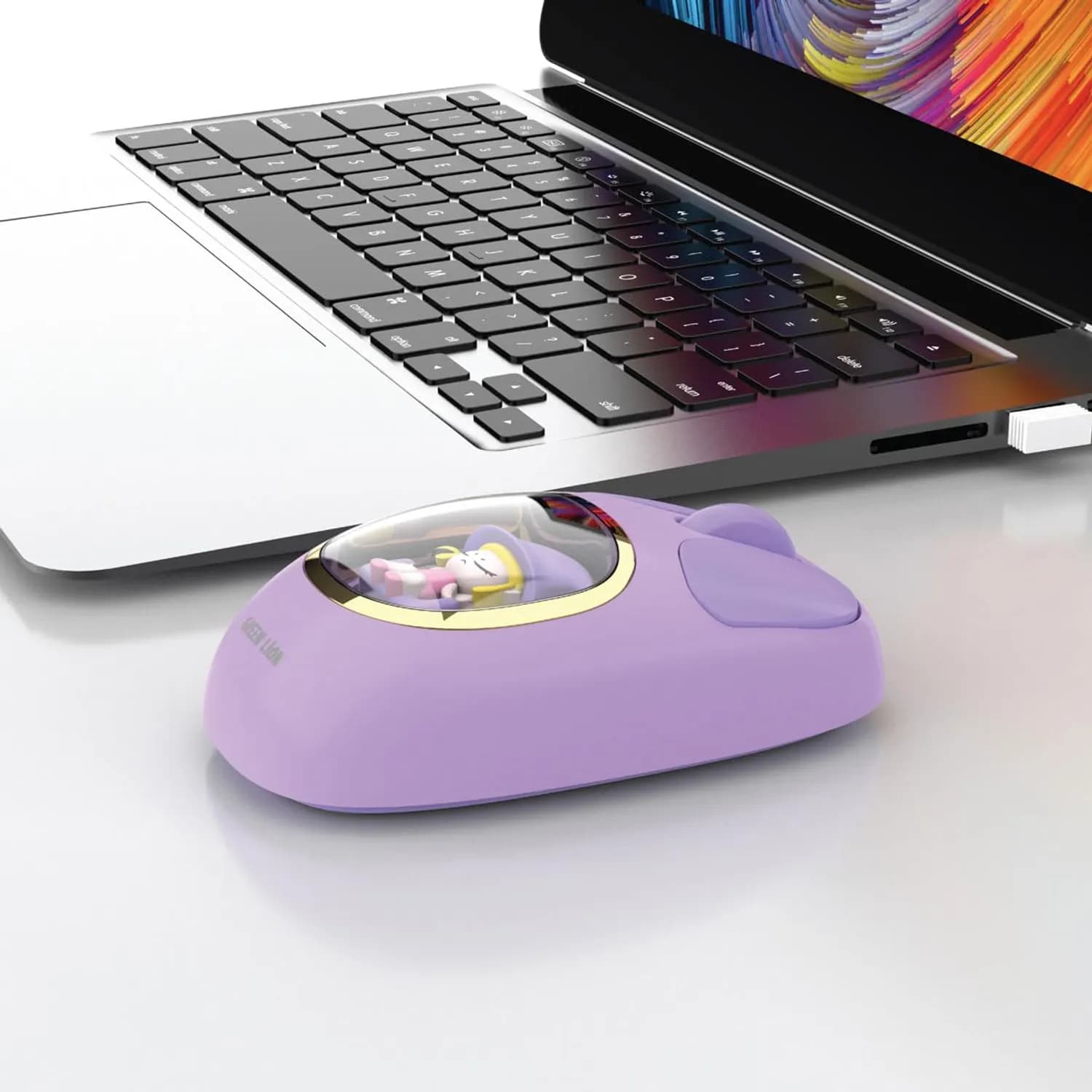 Green Lion Wireless Mouse Moosh - 3 Devices, Purple 2