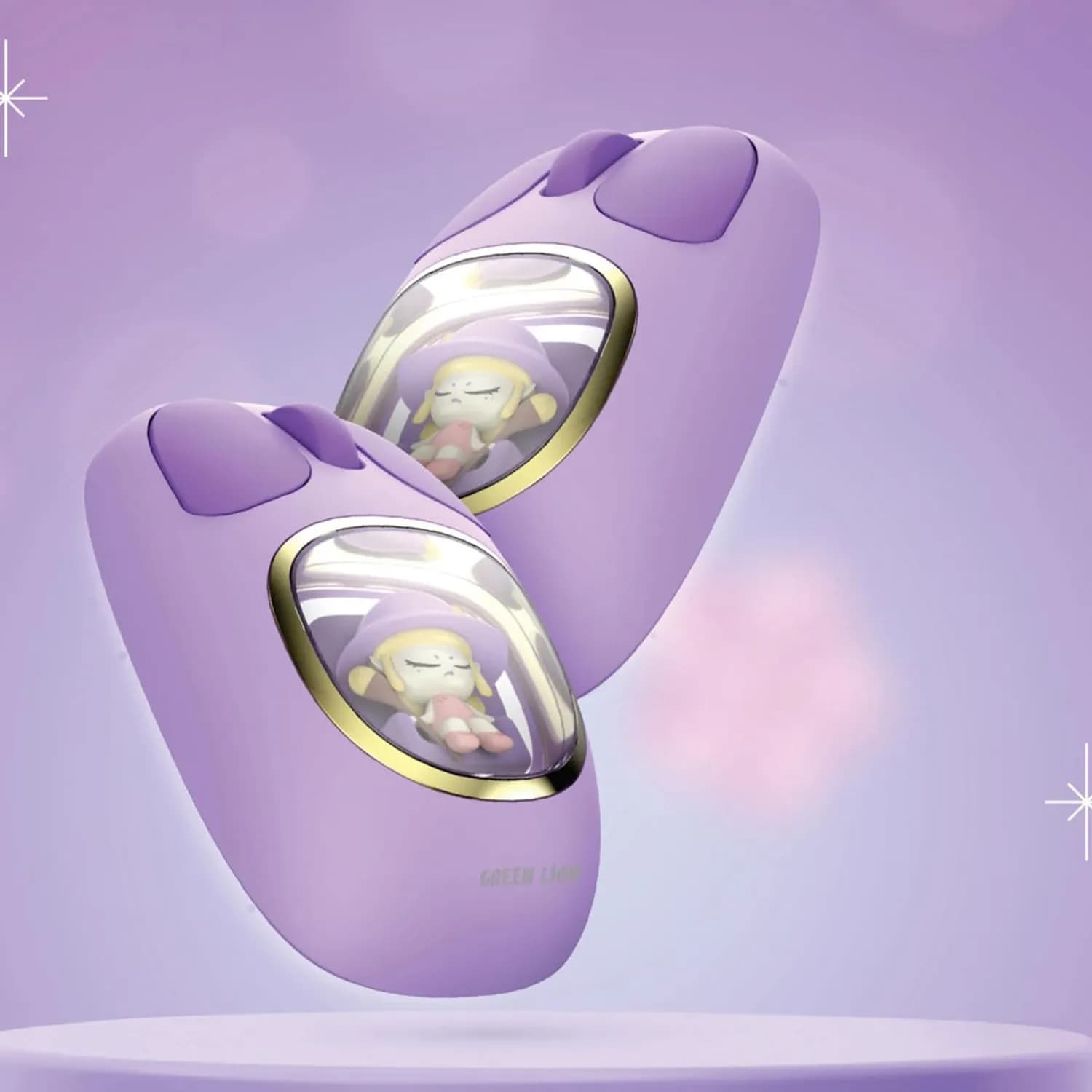 Green Lion Wireless Mouse Moosh - 3 Devices, Purple 3