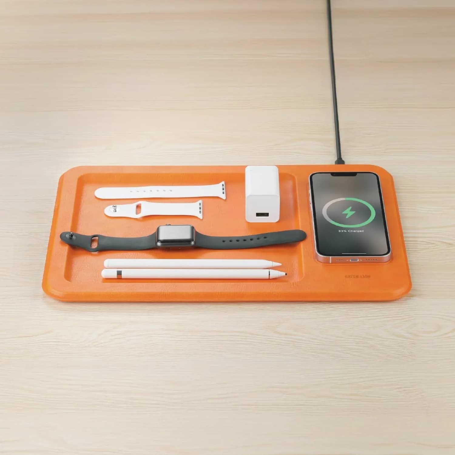 Green Lion Wireless Charging Pad - 15W, Orange 3