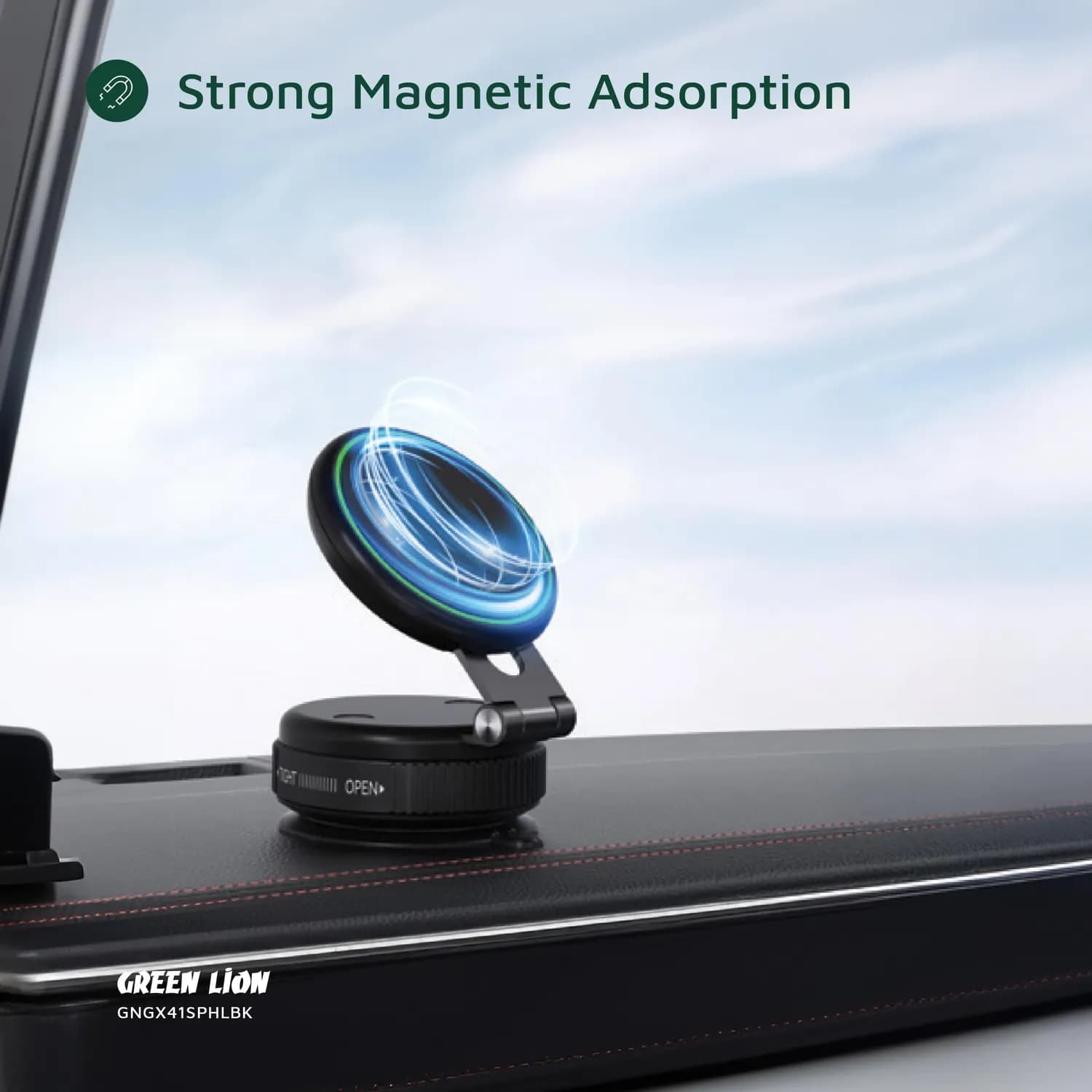 Green Lion Phone Holder GX-41 - Suction Mount, MagSafe Compatible 4