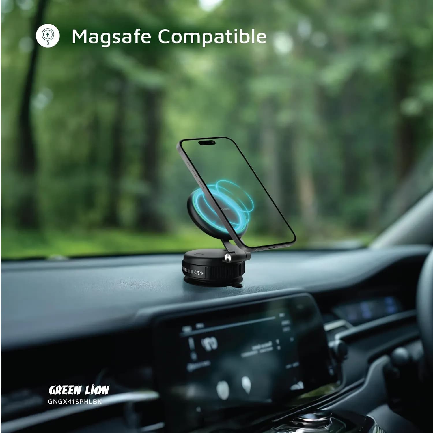 Green Lion Phone Holder GX-41 - Suction Mount, MagSafe Compatible 5