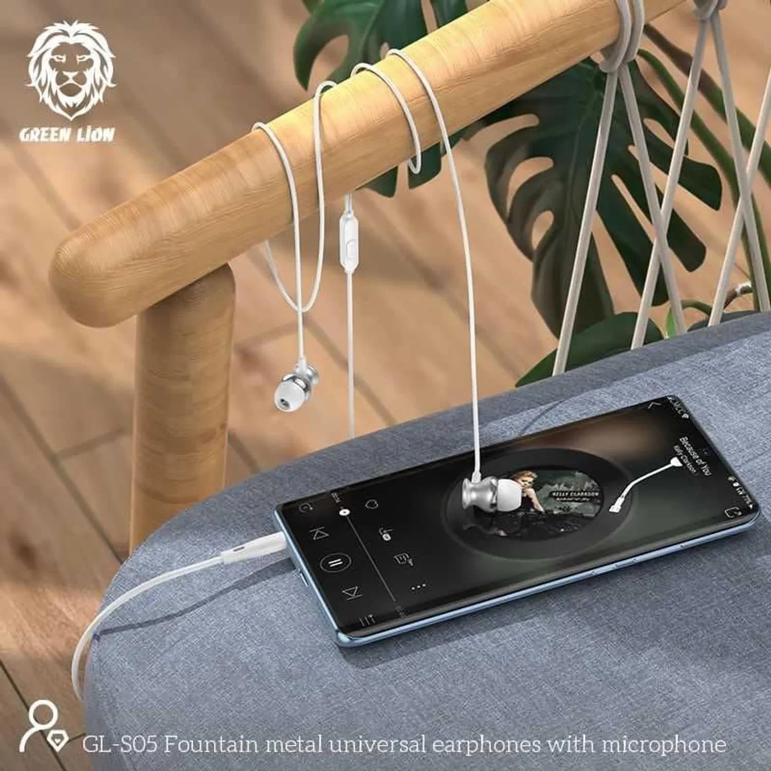 Green Lion Earphones GNMTLEAR - Hi-Fi Audio, Built-In Mic, Black 4