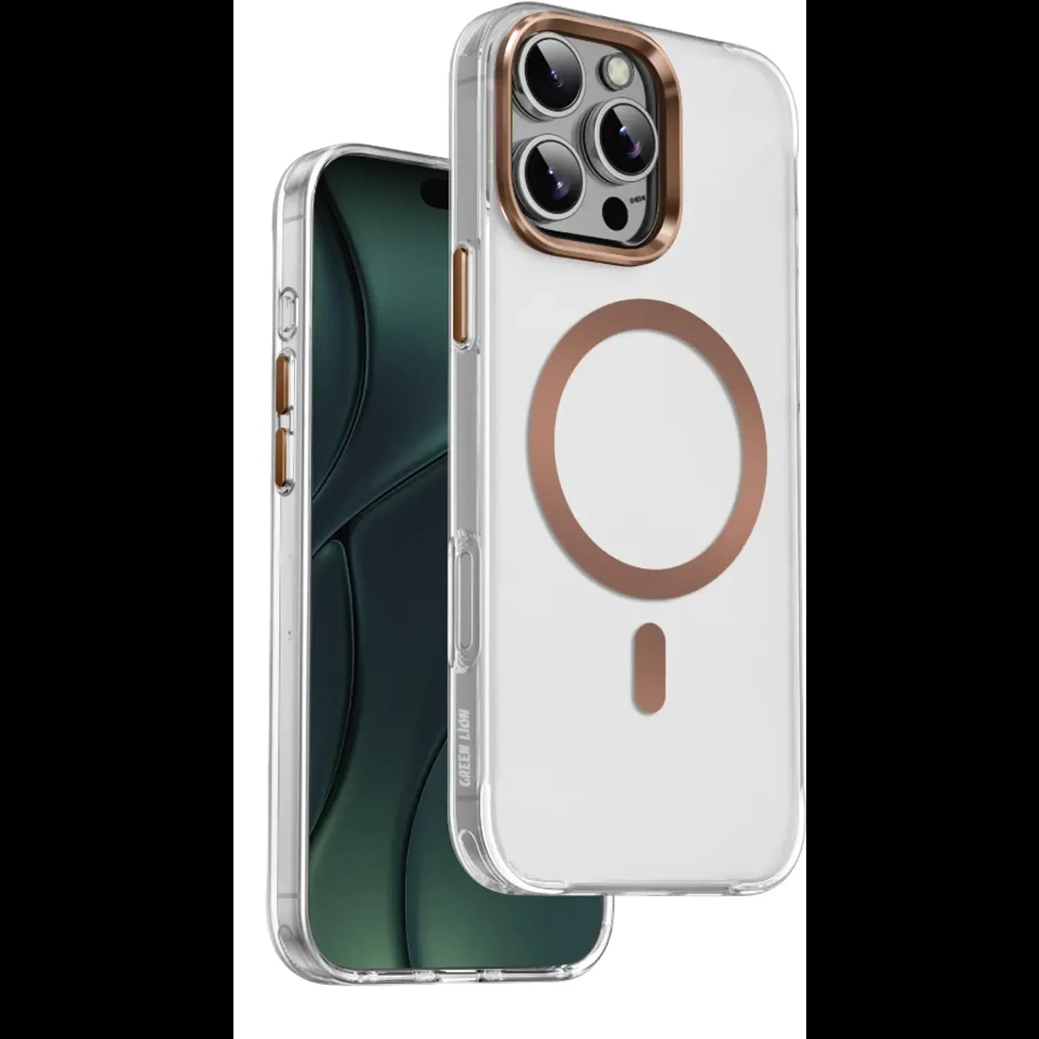 Green Lion Matte MagSafe Case - Desert Titanium 4