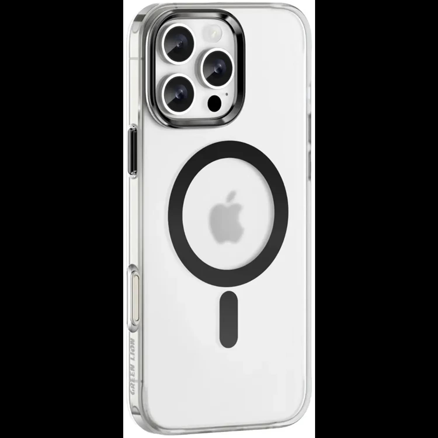 Green Lion iPhone 16 Pro Case - Magnetic Ring, Shockproof, Black Titanium 1 Green Lion iPhone 16 Pro Case - Magnetic Ring, Shockproof, Black Titanium 1
