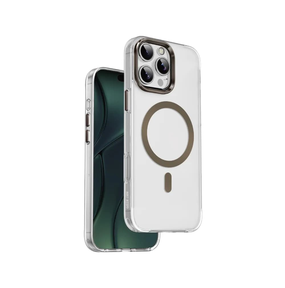 Green Lion iPhone 16 Pro Case - Magnetic Ring, Titanium 2