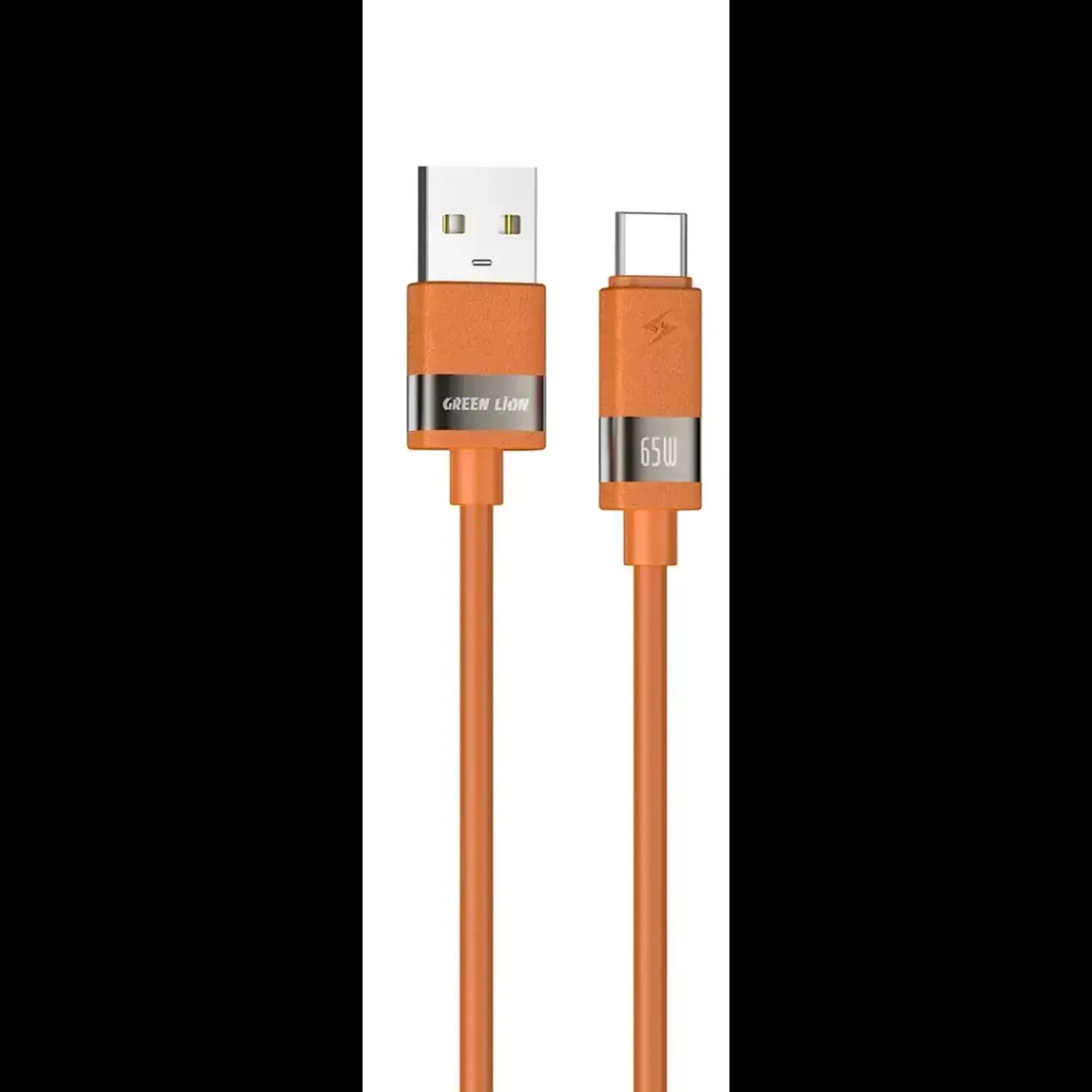 Green Lion USB-C Cable 65W Fast Charging 1M - Matte Orange