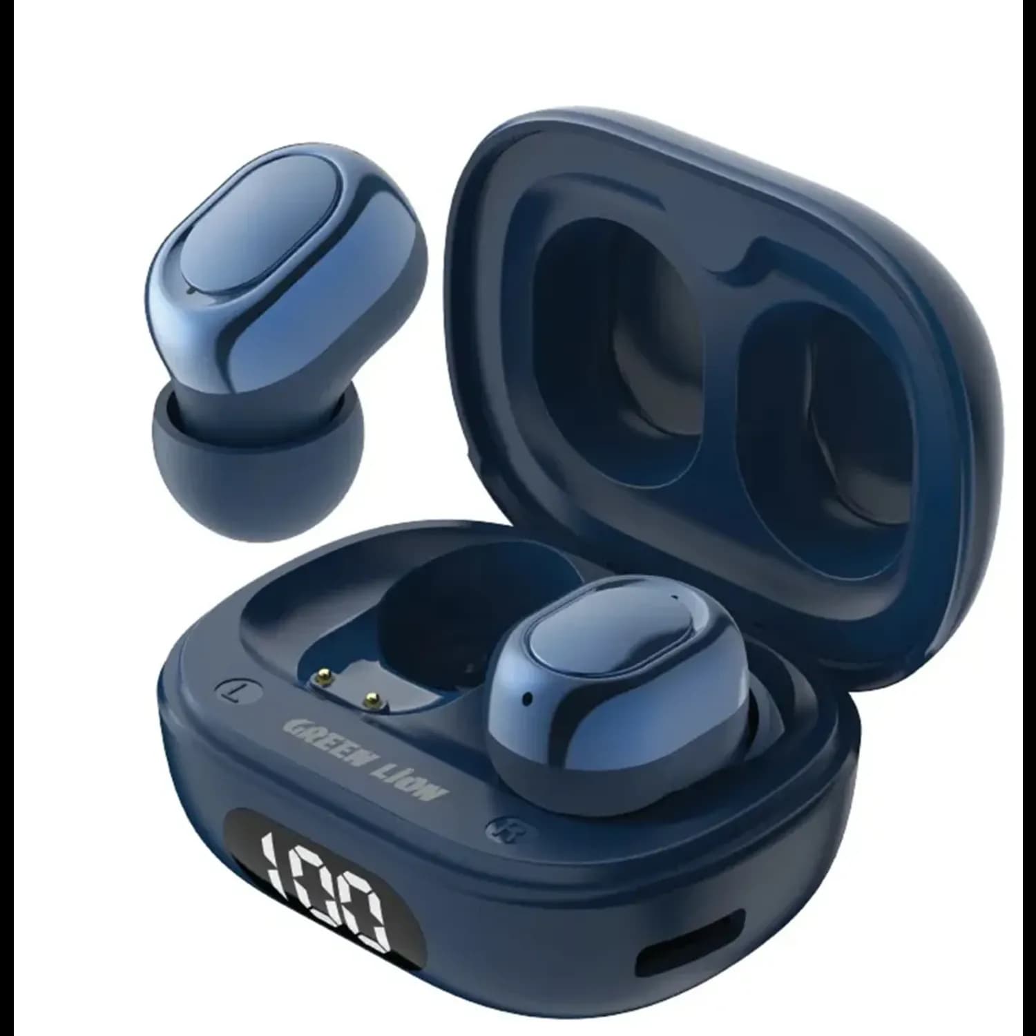 Green Lion True Wireless Earbuds Mittersill - IPX5 Waterproof, Blue — Blue 1 Green Lion True Wireless Earbuds Mittersill - IPX5 Waterproof, Blue — Blue 1