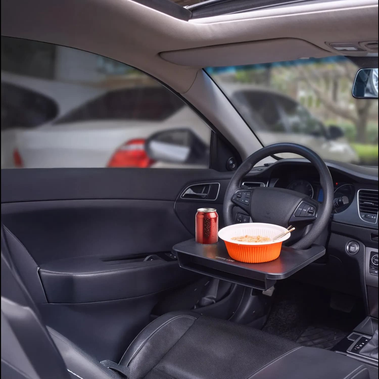 Green Lion Steering Wheel Tray - Multi-Function, Black 2