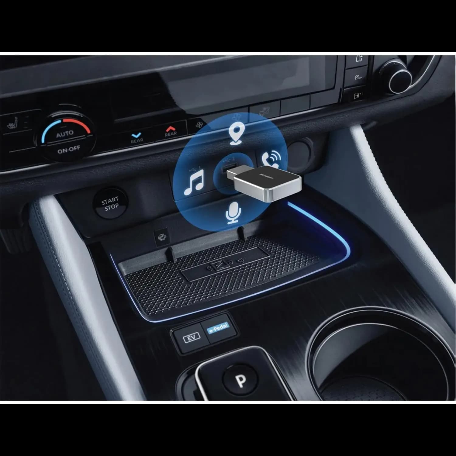 Green Lion Wireless Adapter - CarPlay & Android Auto, USB-C & USB-A, Black 3