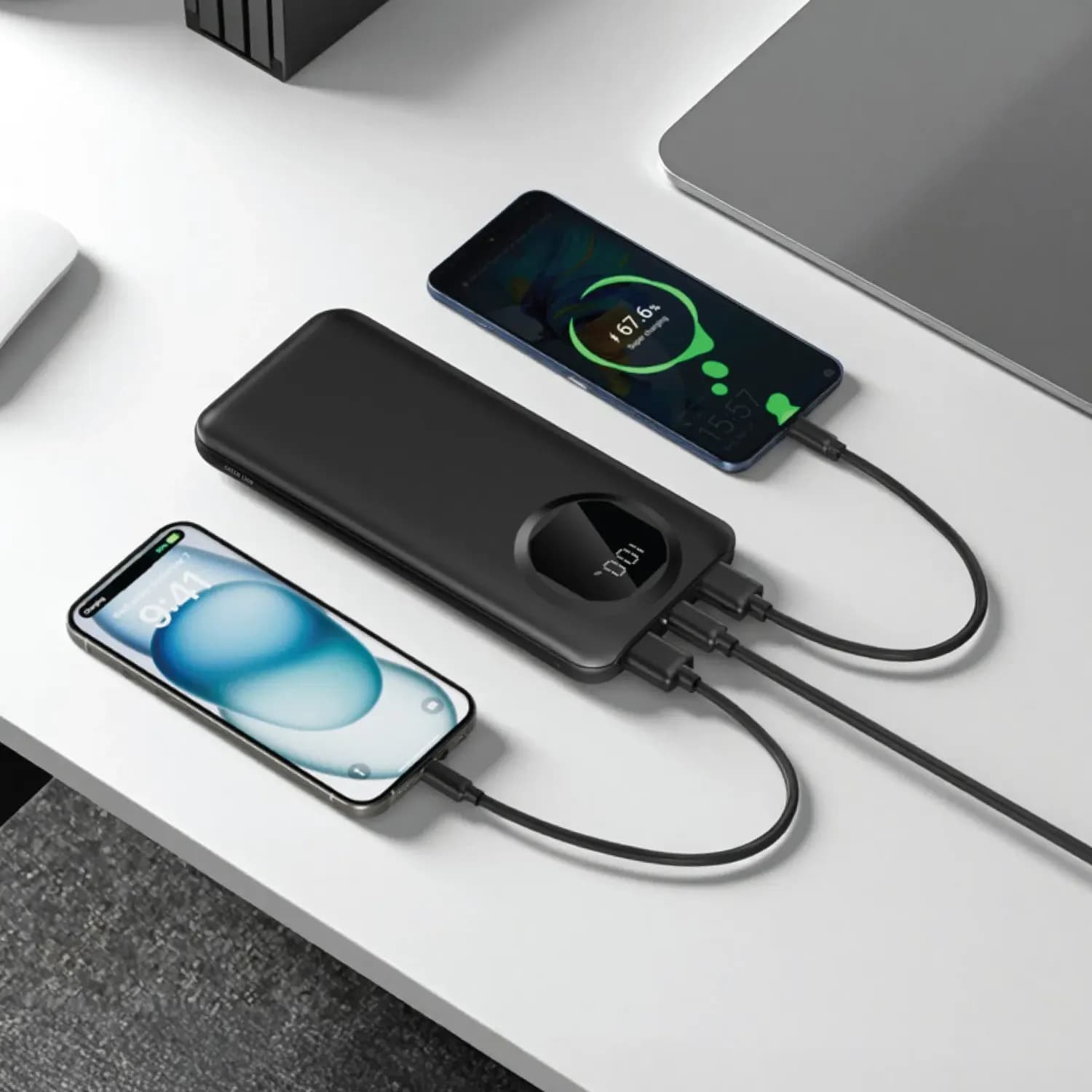 Green Lion Power Bank Nairo GL-PX38 - 10000mAh, Black 2