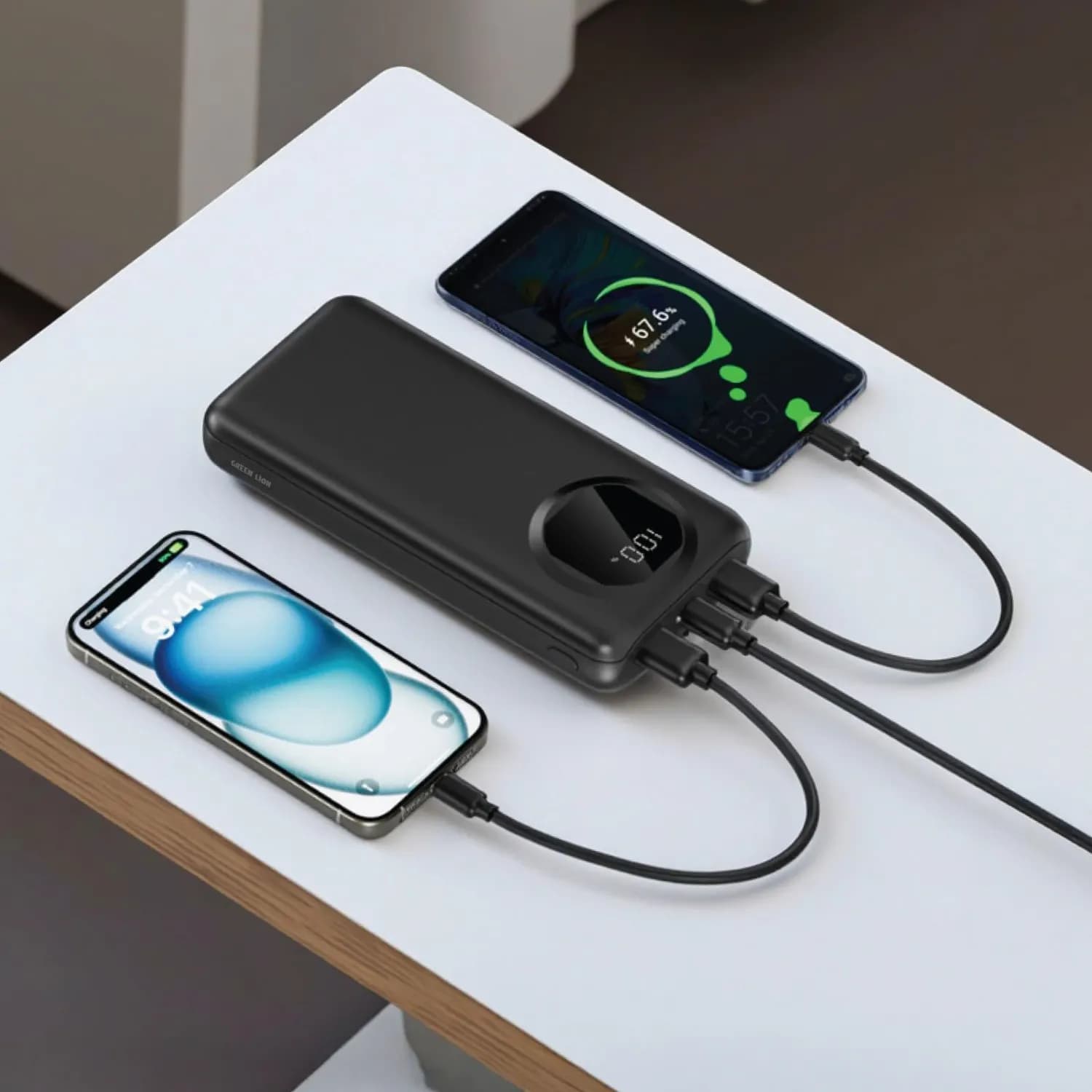 Green Lion Power Bank Nairo - 10000mAh, PD 20W, Black 2