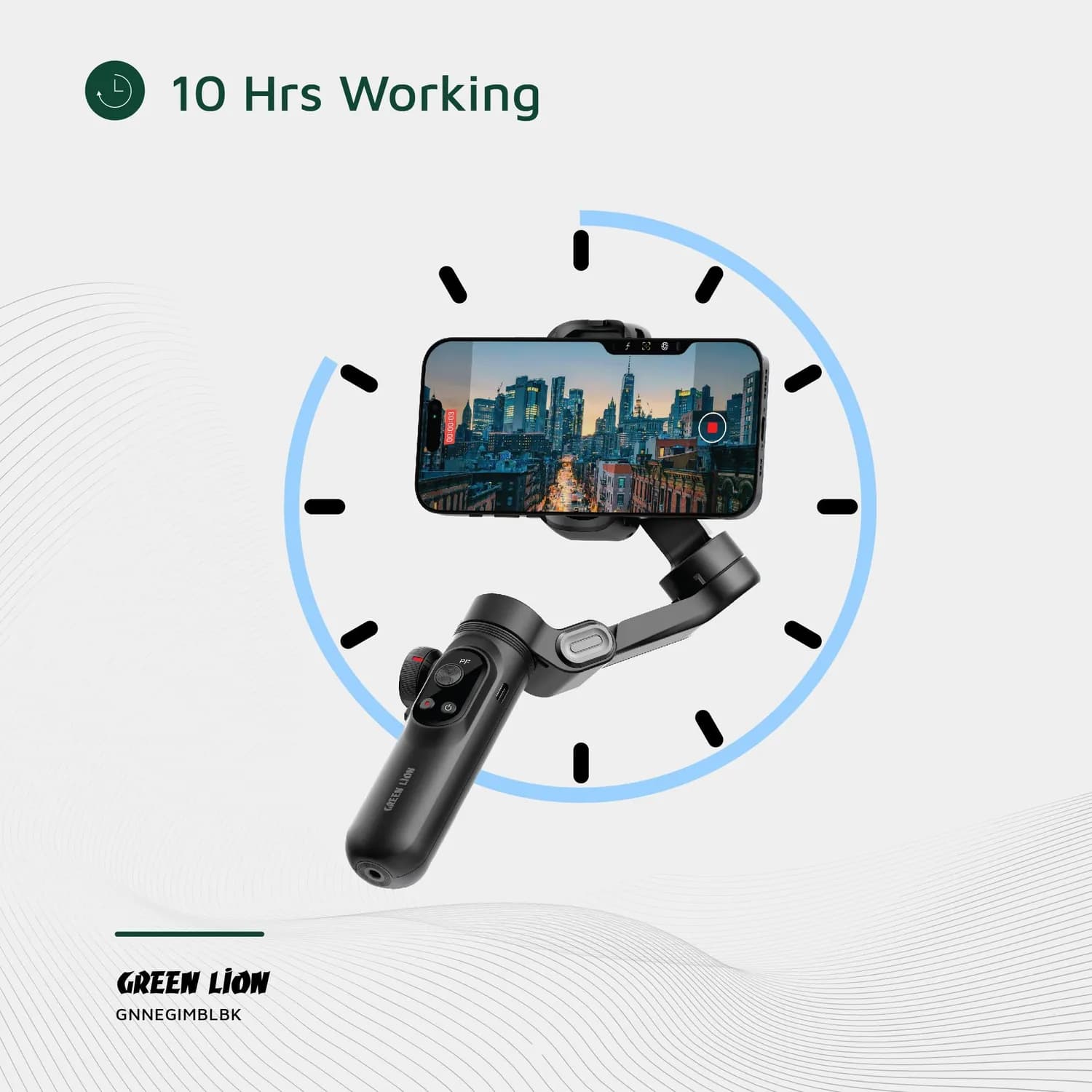 Green Lion Gimbal - 3-Axis, Face Tracking, Black 4