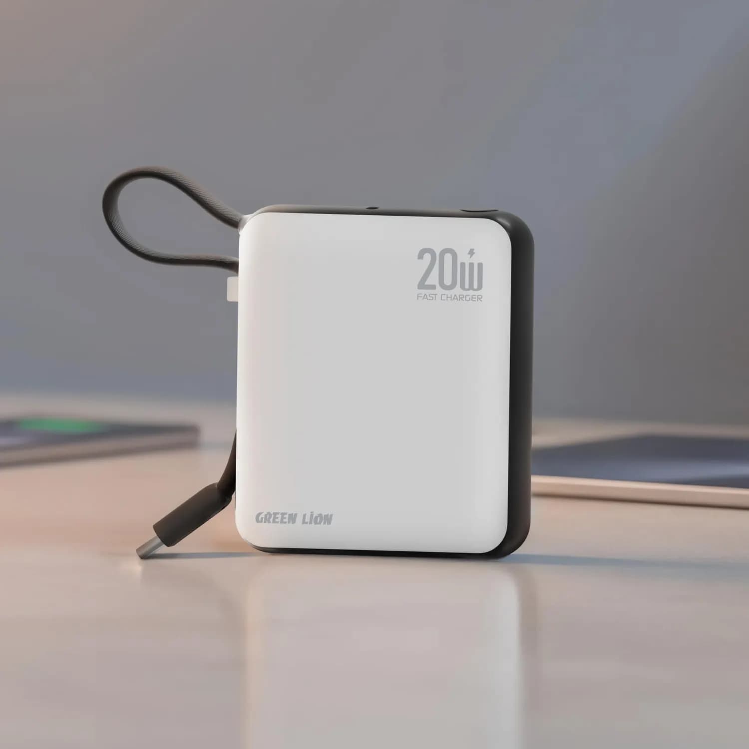 Green Lion Power Bank NURU - 10000mAh 20W PD, White 4
