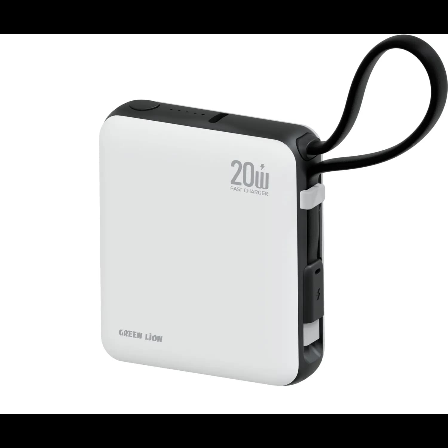 Green Lion Power Bank NURU - 10000mAh 20W PD, White 5