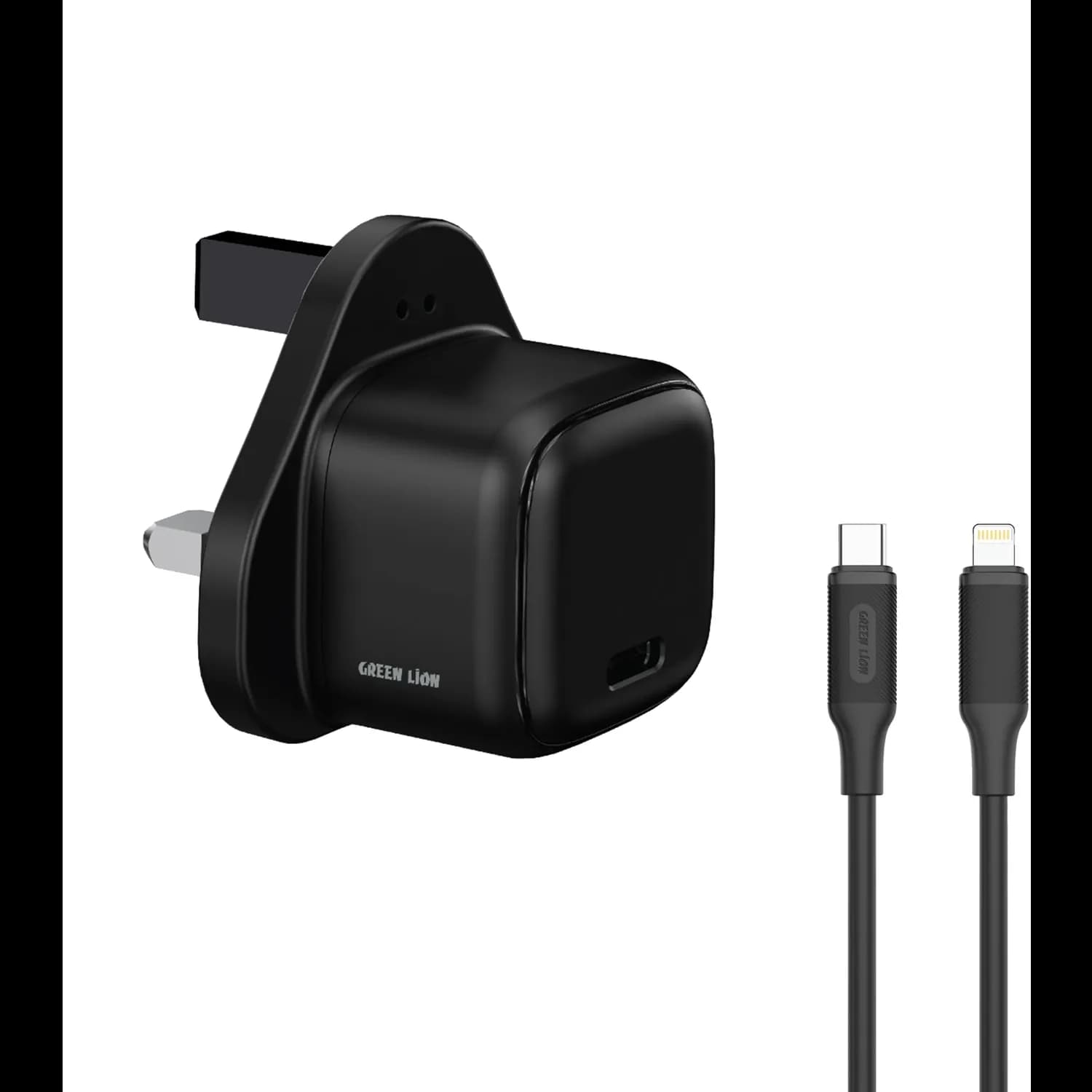 Green Lion Charger NEXIO - 20W PD USB-C, Black 1