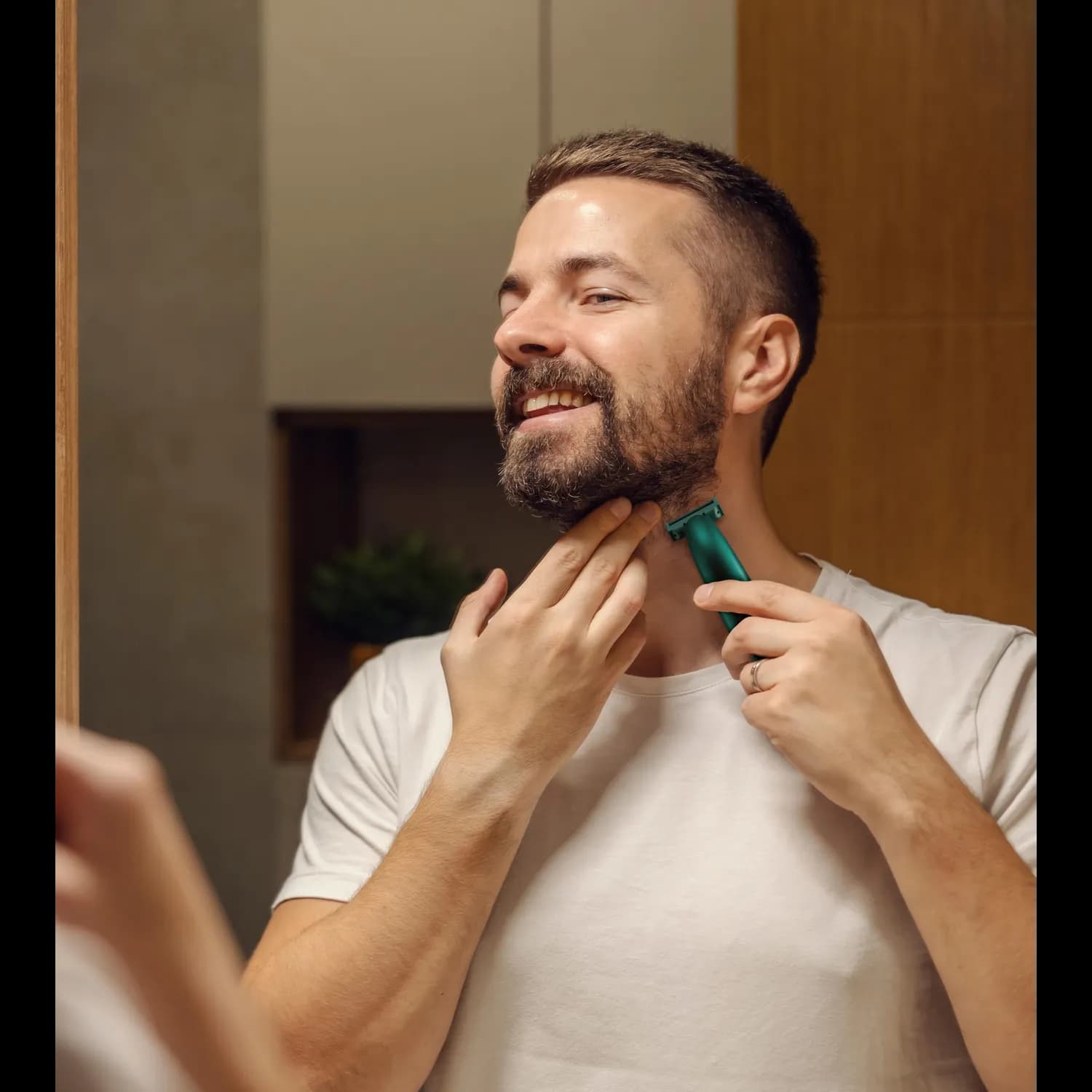 Green Lion Hair Trimmer One Blade-X - Waterproof, Green/Silver 2