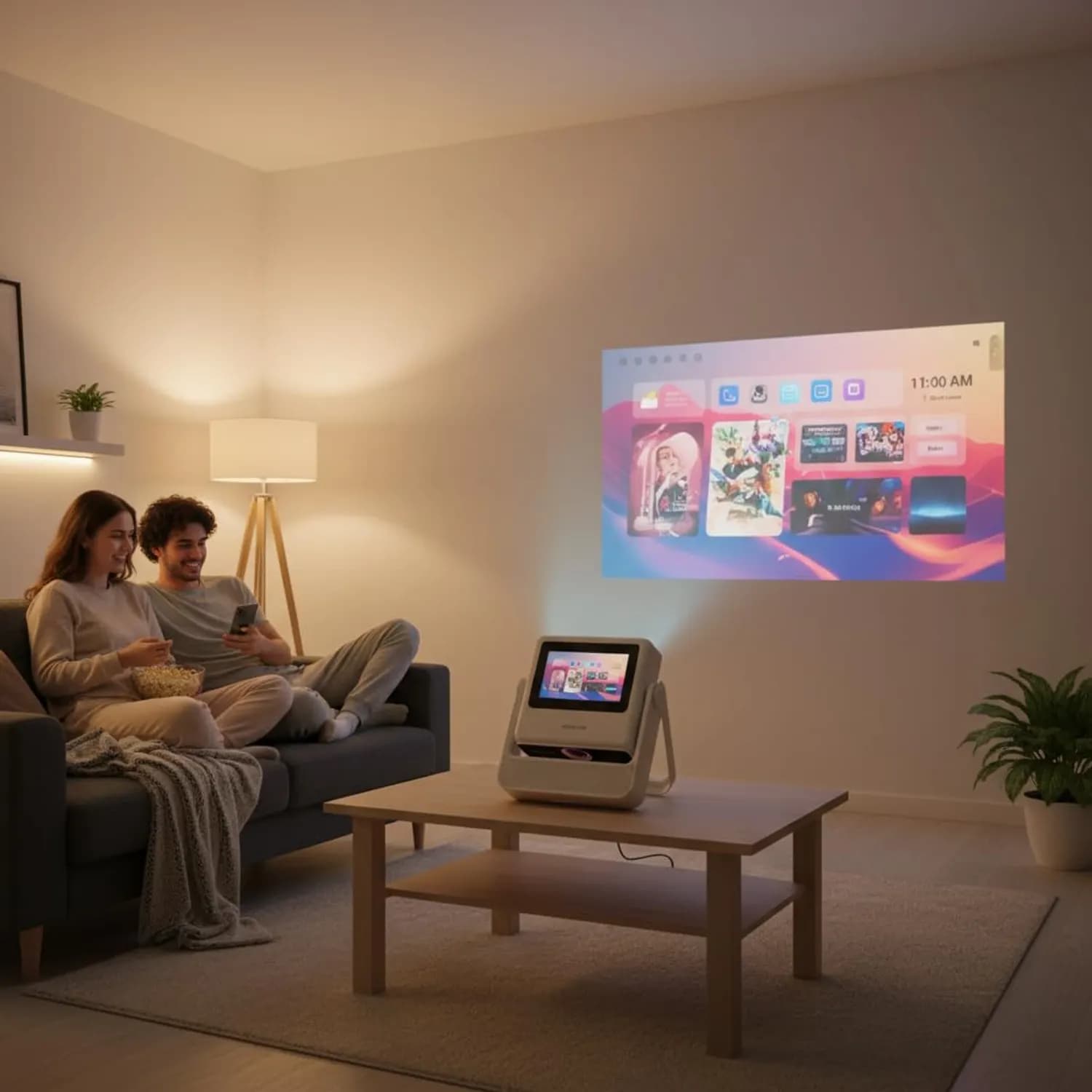 Green Lion Smart Projector Orion 2 - 4K, Wi-Fi & Bluetooth, White 3