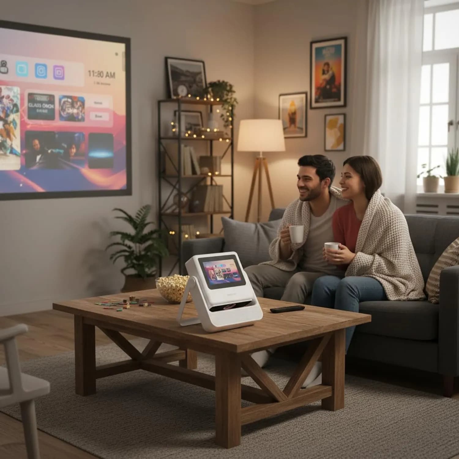 Green Lion Smart Projector Orion 2 - 4K, Wi-Fi & Bluetooth, White 5