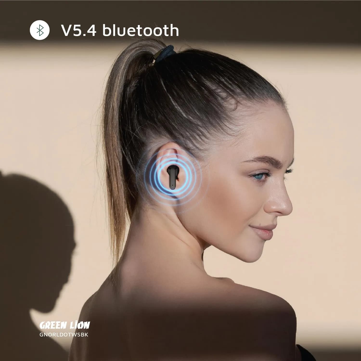 Green Lion Earbuds Orlando - True Wireless, HiFi Sound, Black 3