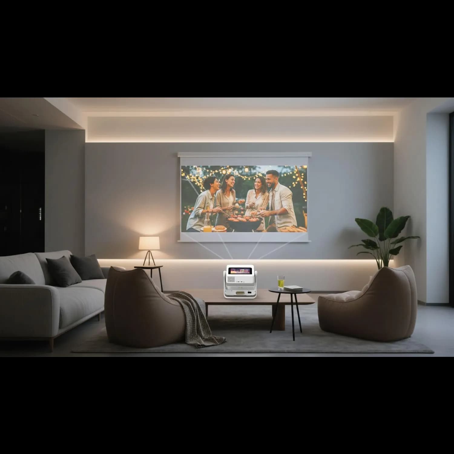 Green Lion Smart Projector Orion 2 - 4K, Wi-Fi Bluetooth, White 4
