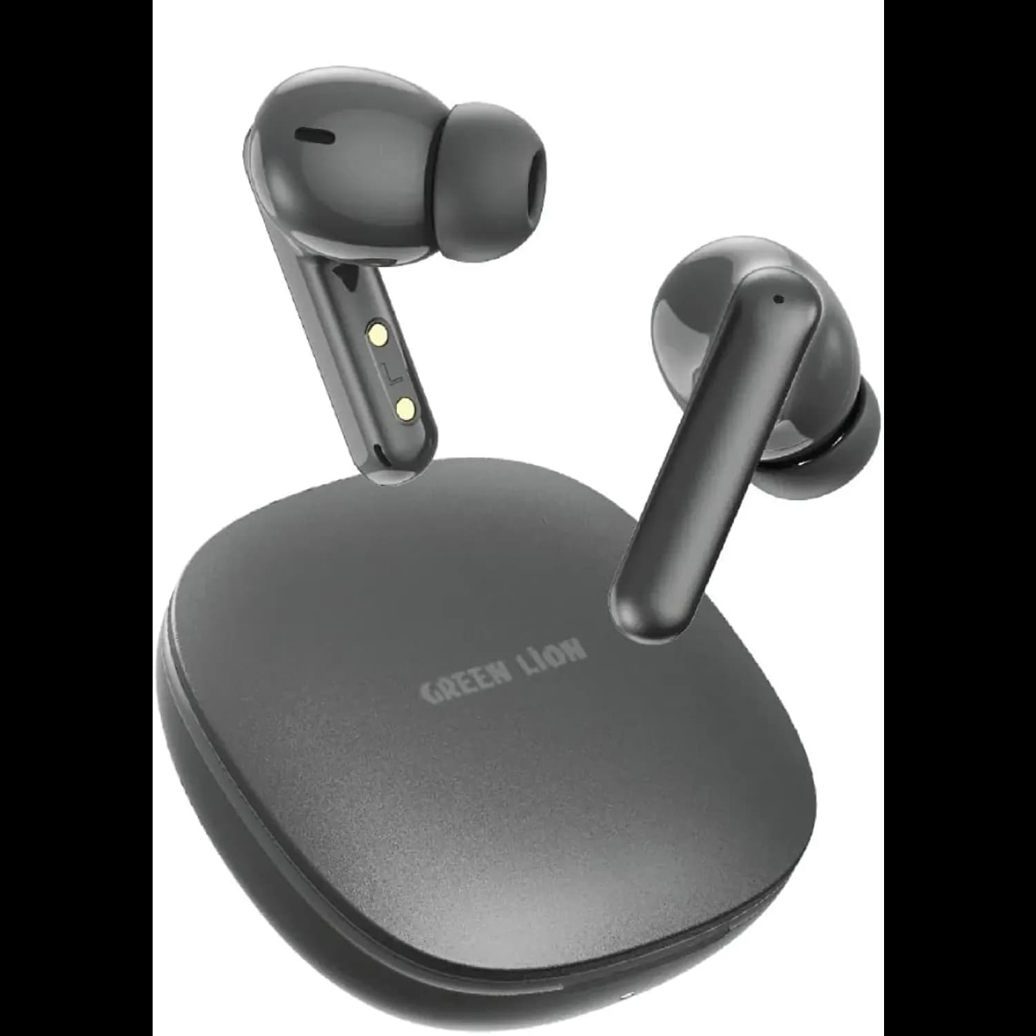 Green Lion True Wireless Earbuds Osaka - Lightweight, Grey — White 2