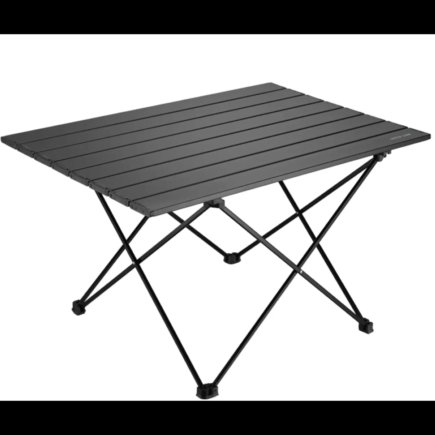 Green Lion Camping Table - Foldable, Wood Grain, Black 1