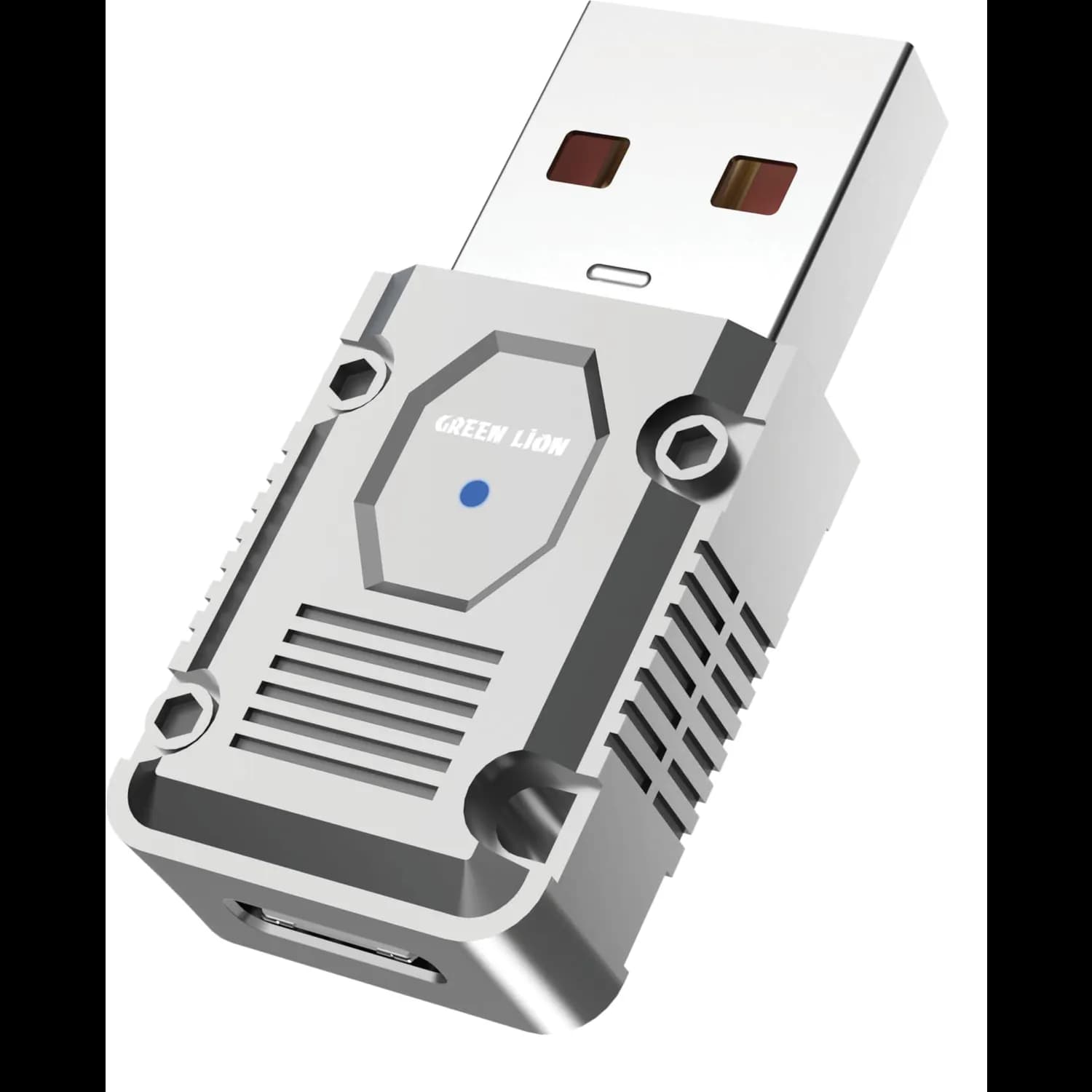 Green Lion OTG Adapter - USB-A to USB-C 120W PD, Zinc Alloy 1 Green Lion OTG Adapter - USB-A to USB-C 120W PD, Zinc Alloy 1